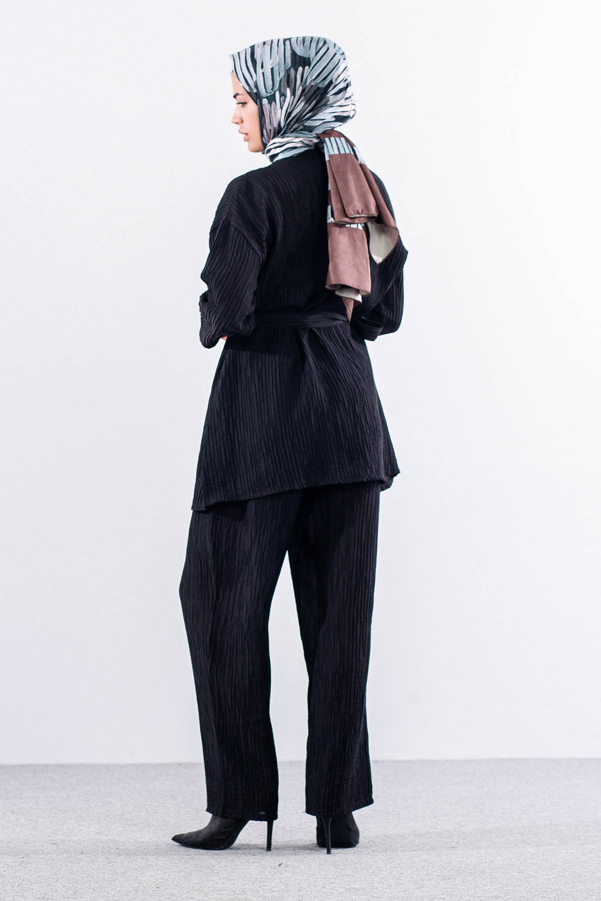 2019 Takim 44-50 Cep Detay Burumcuk - Siyah - 4