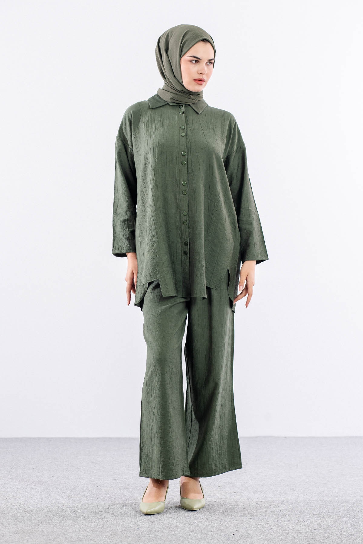 2024 Takim 42-50 Dugmelı Mıodel - Haki - 2