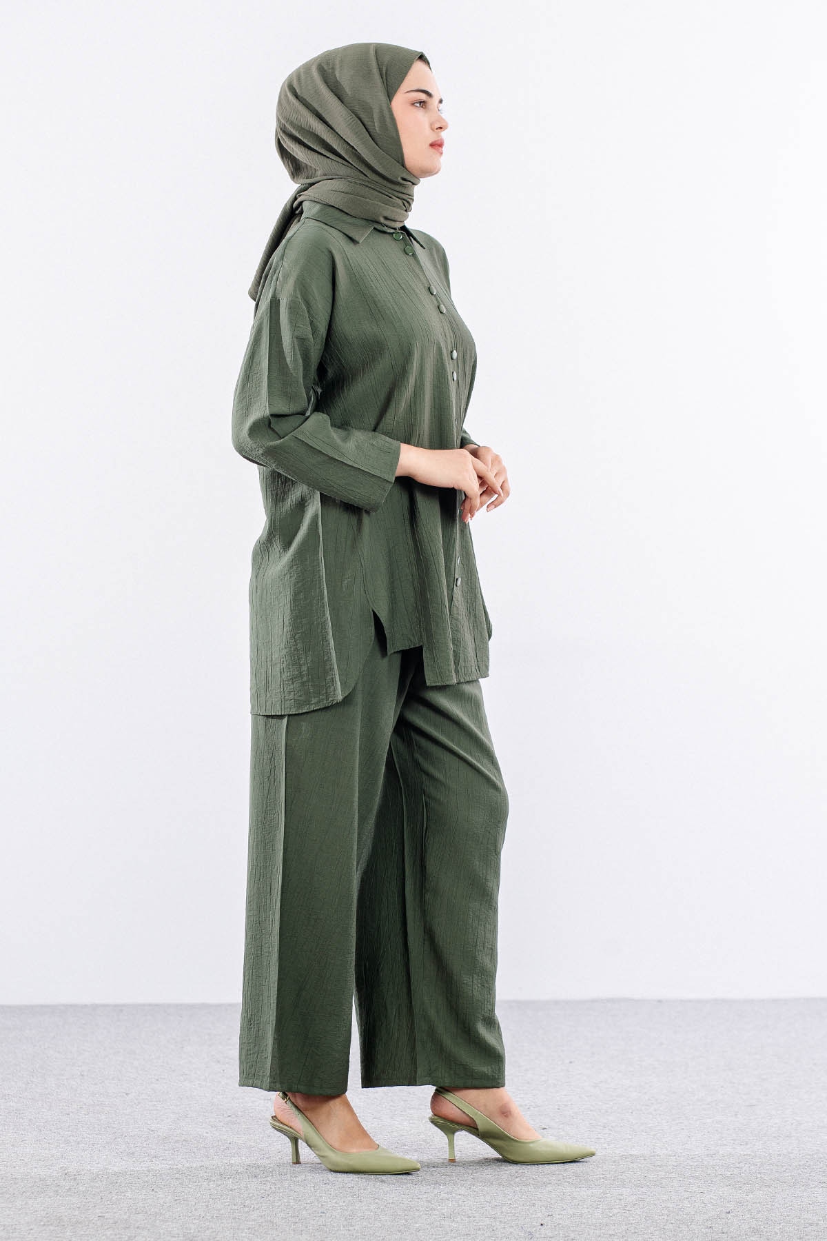 2024 Takim 42-50 Dugmelı Mıodel - Haki - 5