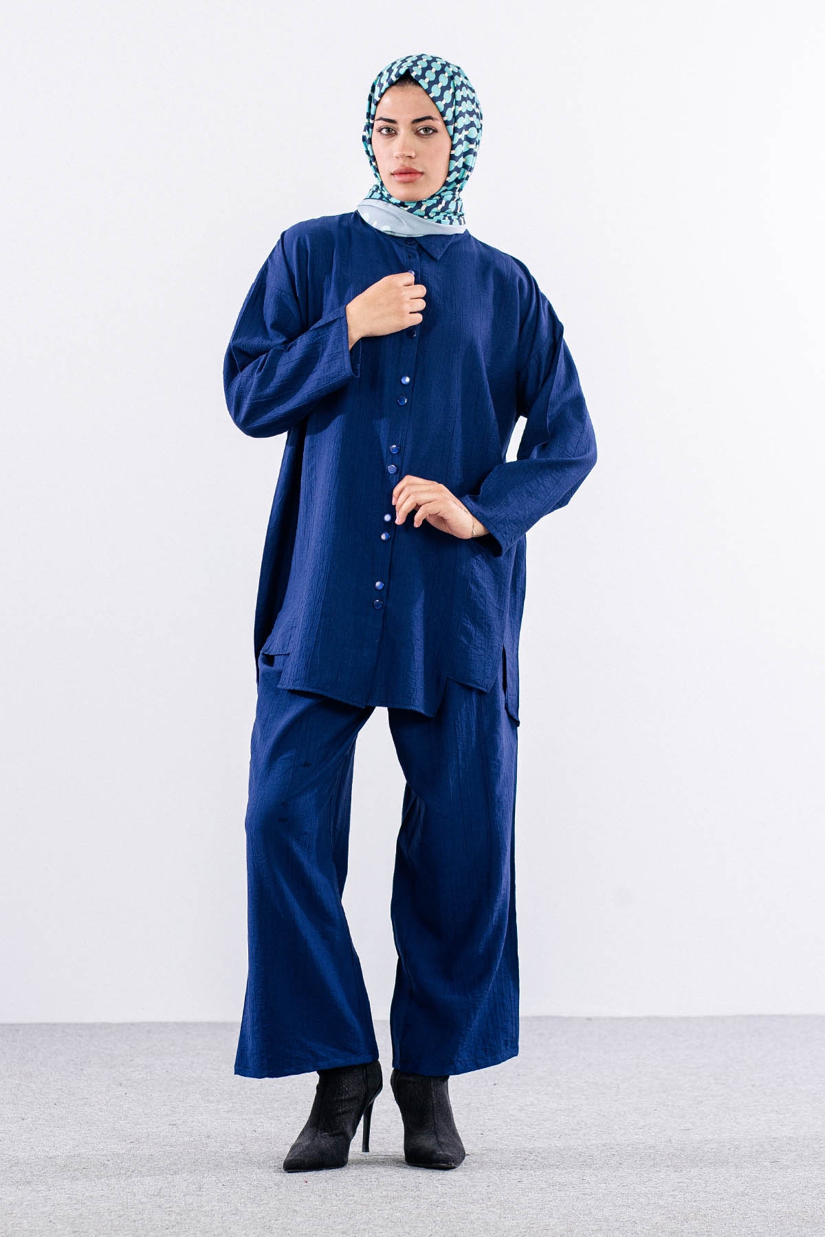 2024 Takim 42-50 Dugmelı Mıodel - Lacivert - 1