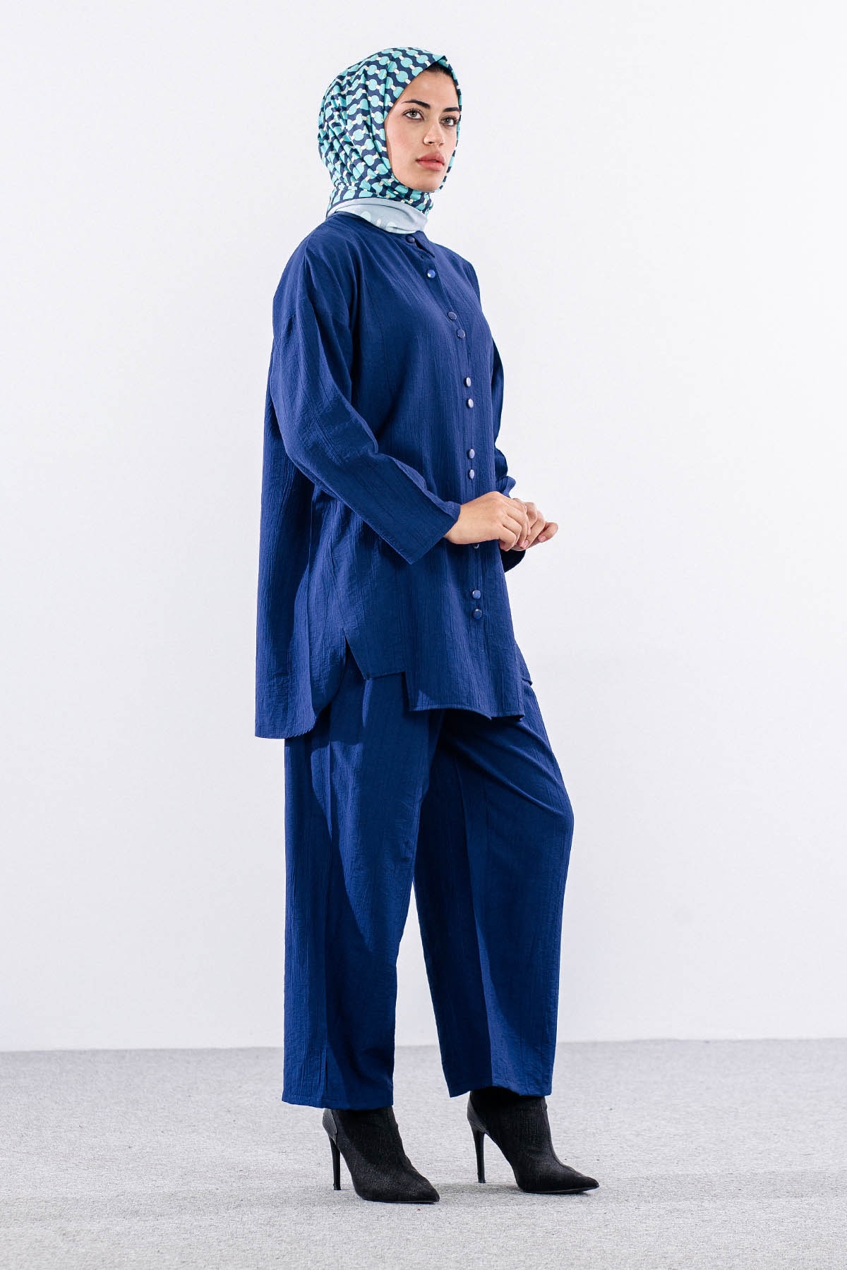 2024 Takim 42-50 Dugmelı Mıodel - Lacivert - 2