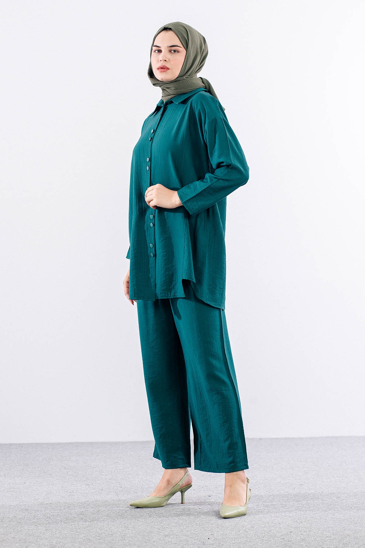 2024 Takim 42-50 Dugmelı Mıodel - Petrol - 3