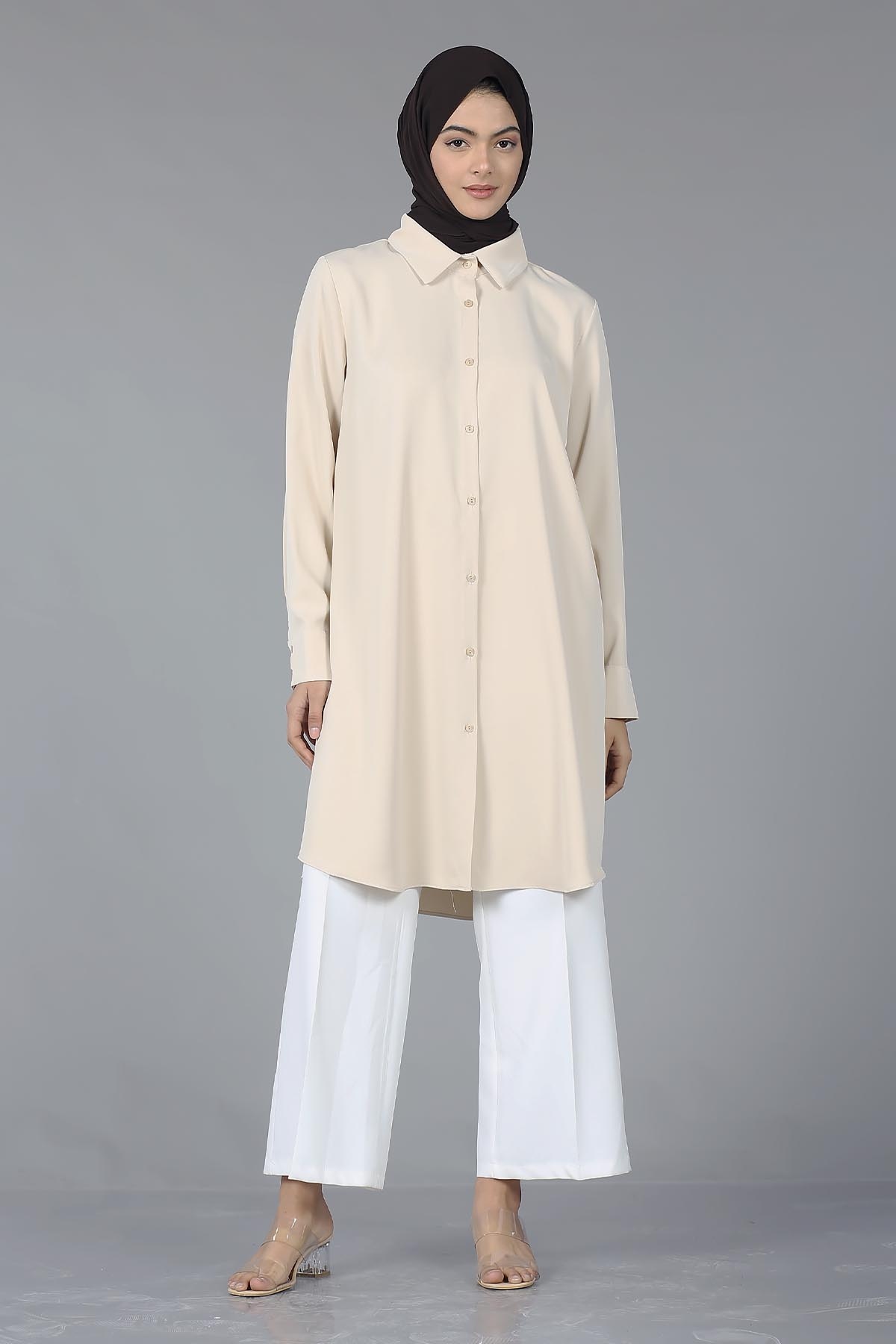 2027 Hm Tunik 38-46 - Bej - 1