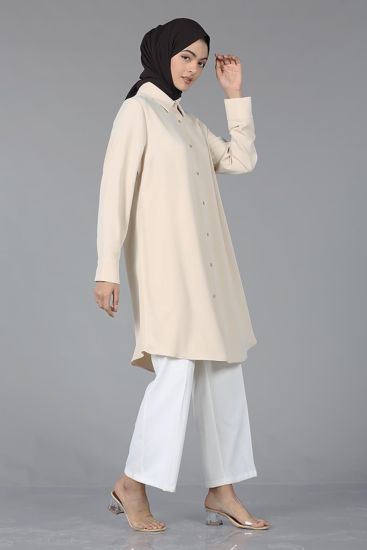 2027 Hm Tunik 38-46 - Bej - 3