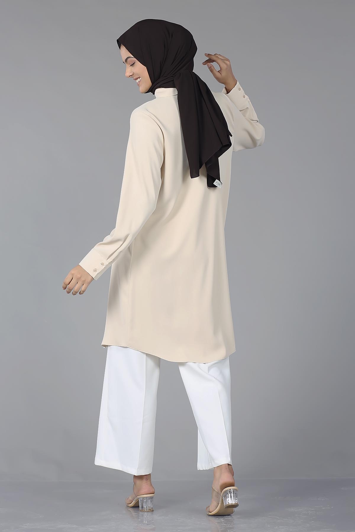 2027 Hm Tunik 38-46 - Bej - 5