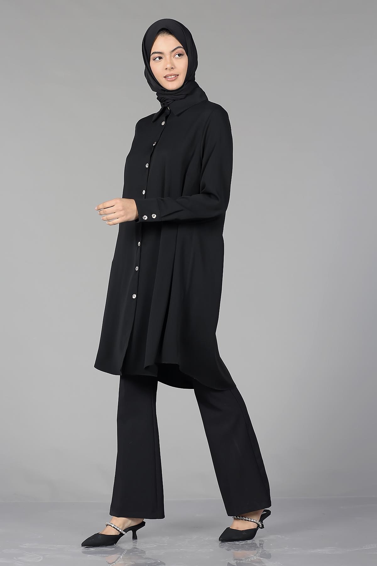 2027 Hm Tunik 38-46 - Siyah - 1