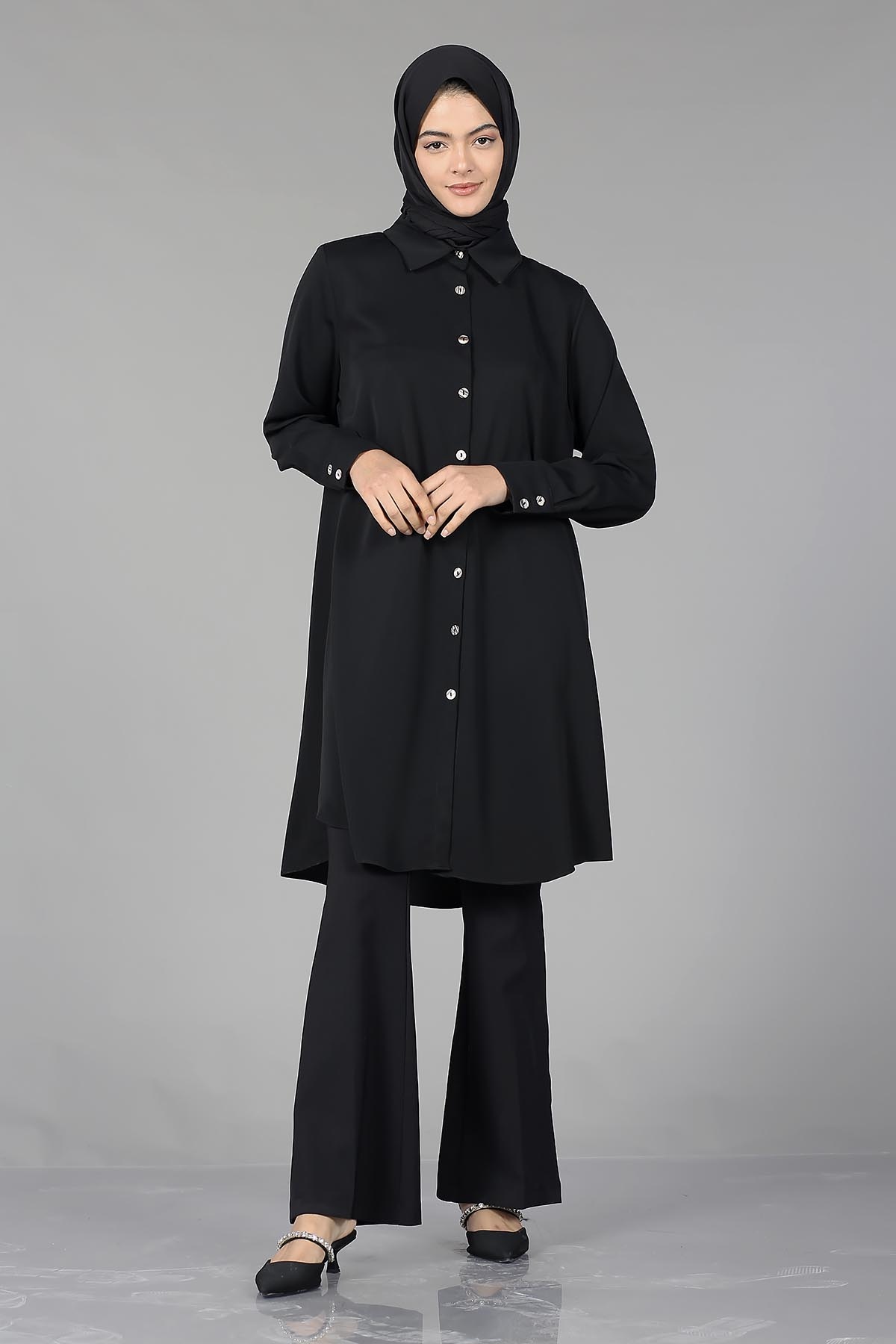 2027 Hm Tunik 38-46 - Siyah - 2
