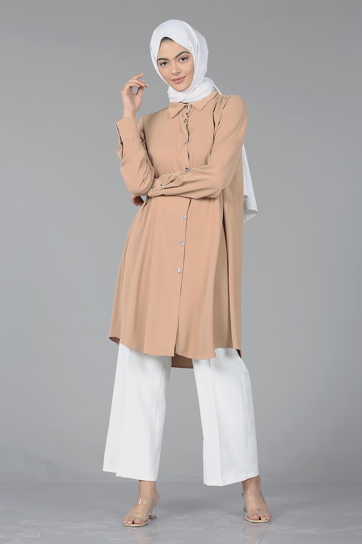 2027 Hm Tunik 38-46 - Toprak - 1