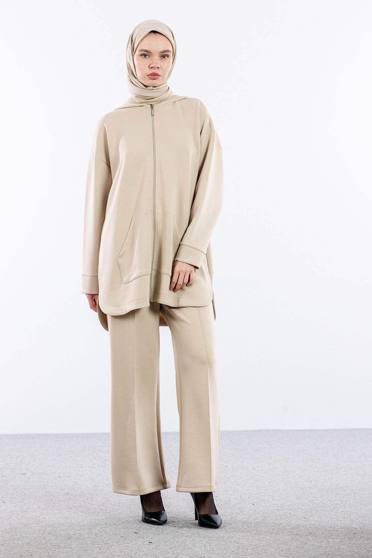 2027 Takim 42-46 Kanguru Cep Fermuarli - Tas - 1