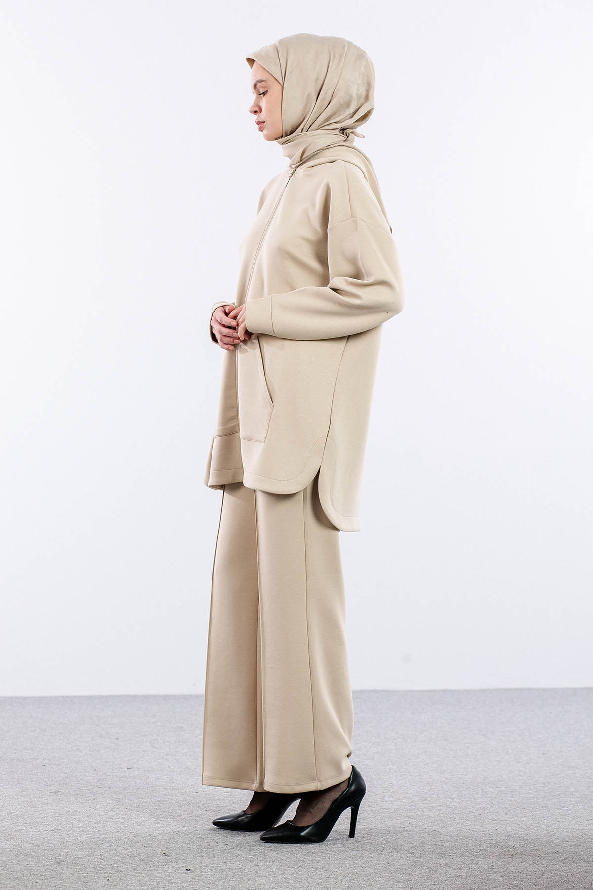 2027 Takim 42-46 Kanguru Cep Fermuarli - Tas - 4