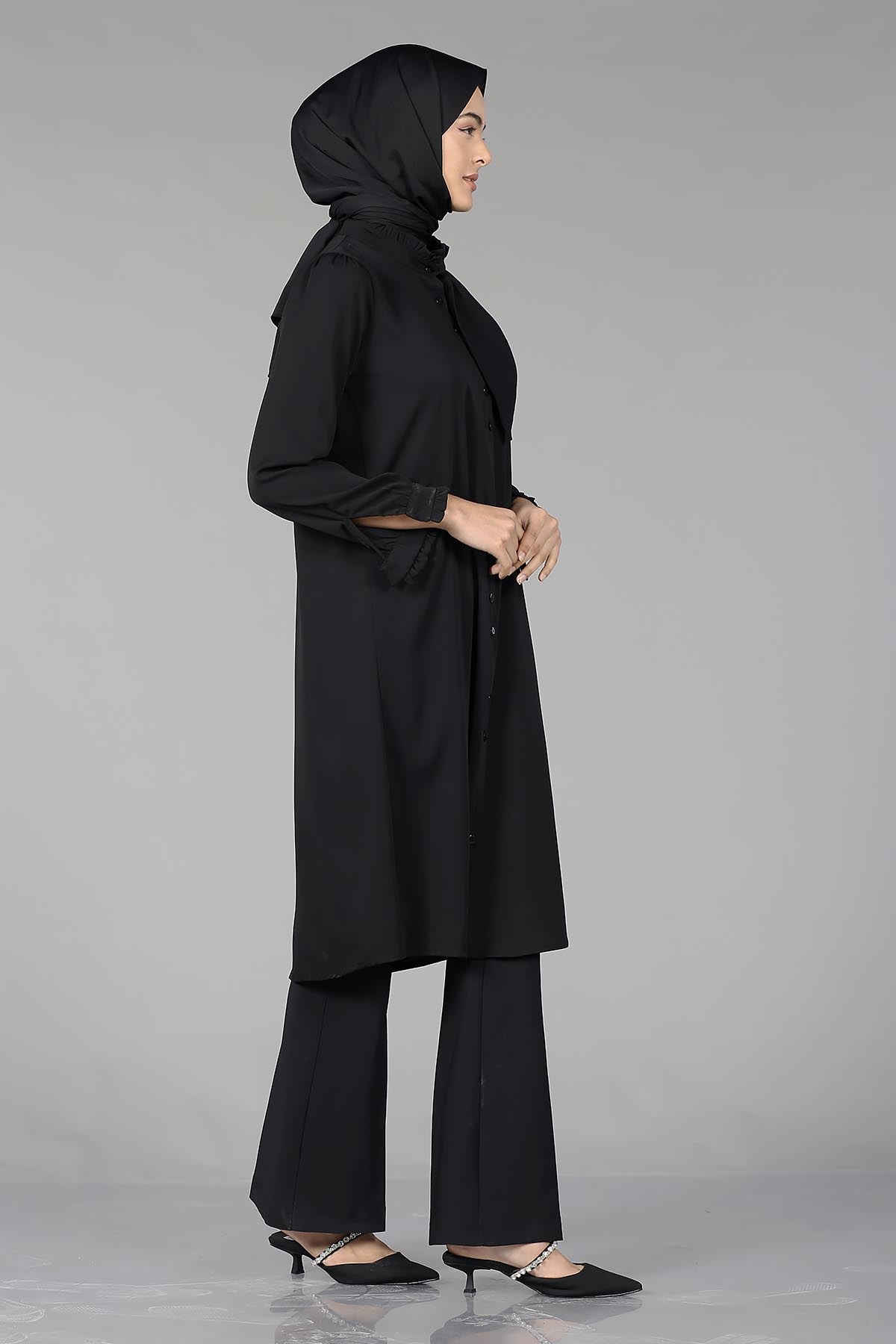 2031 şik Tunik 38-46 - Siyah - 4