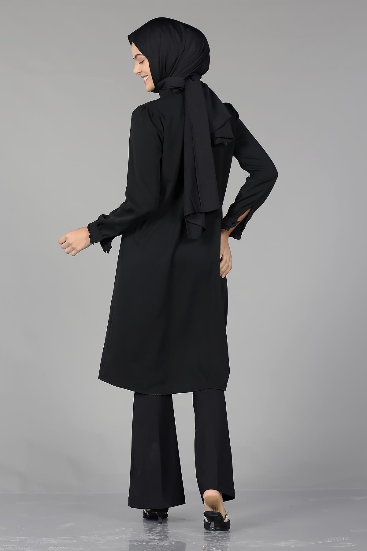 2031 şik Tunik 38-46 - Siyah - 5