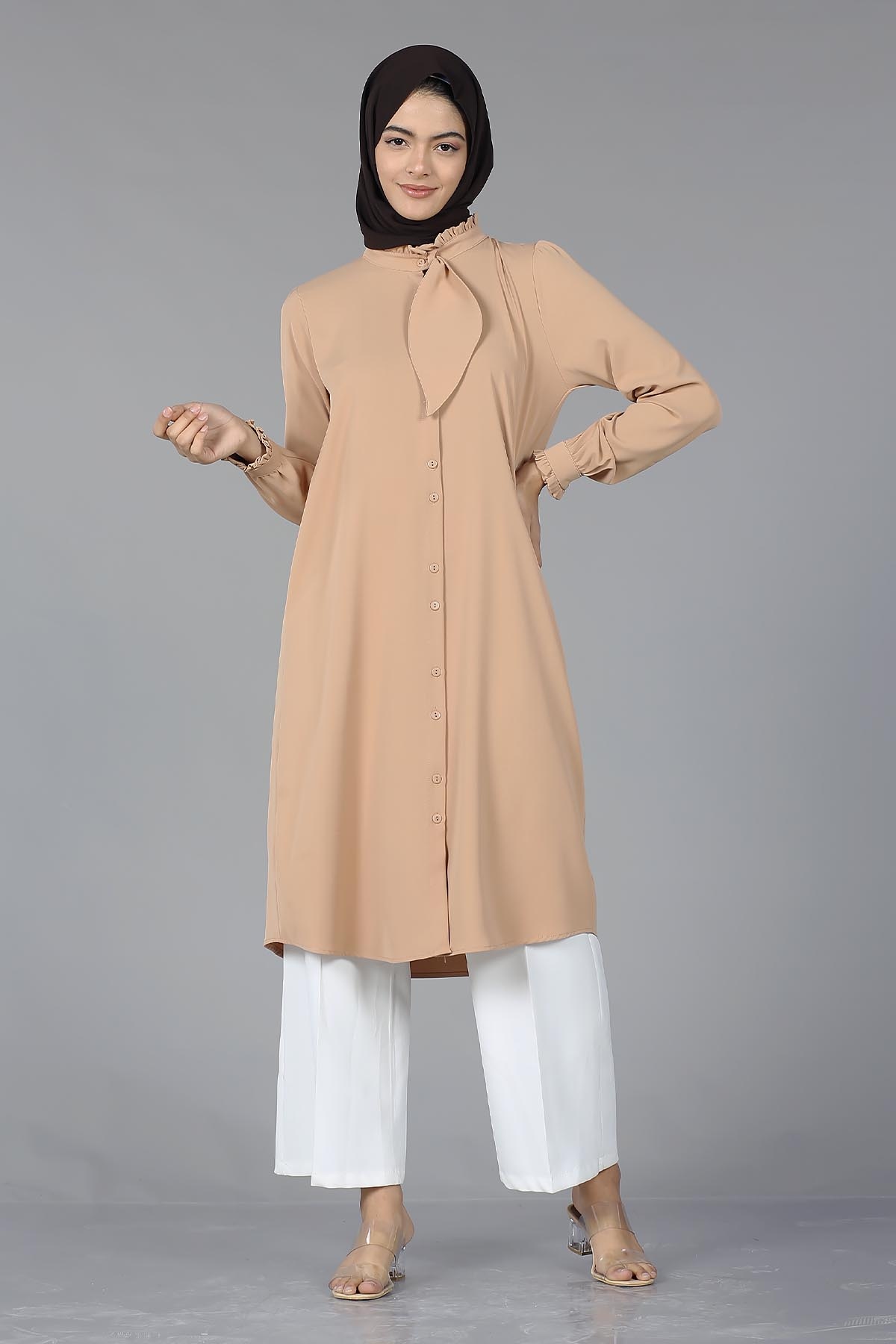 2031 şik Tunik 38-46 - Somon - 1