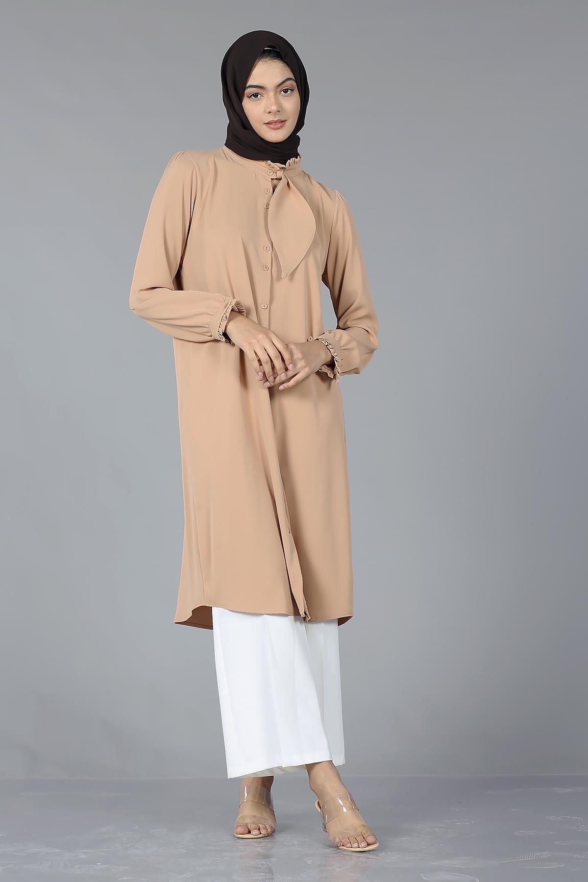 2031 şik Tunik 38-46 - Somon - 2