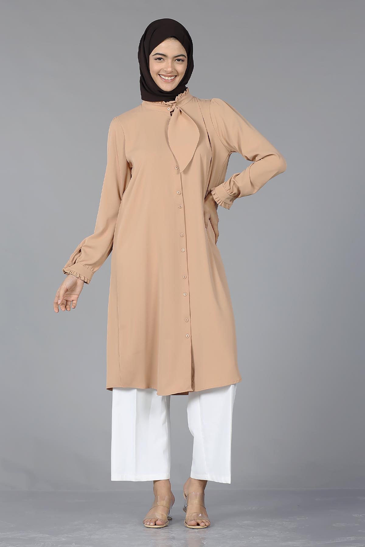 2031 şik Tunik 38-46 - Somon - 3