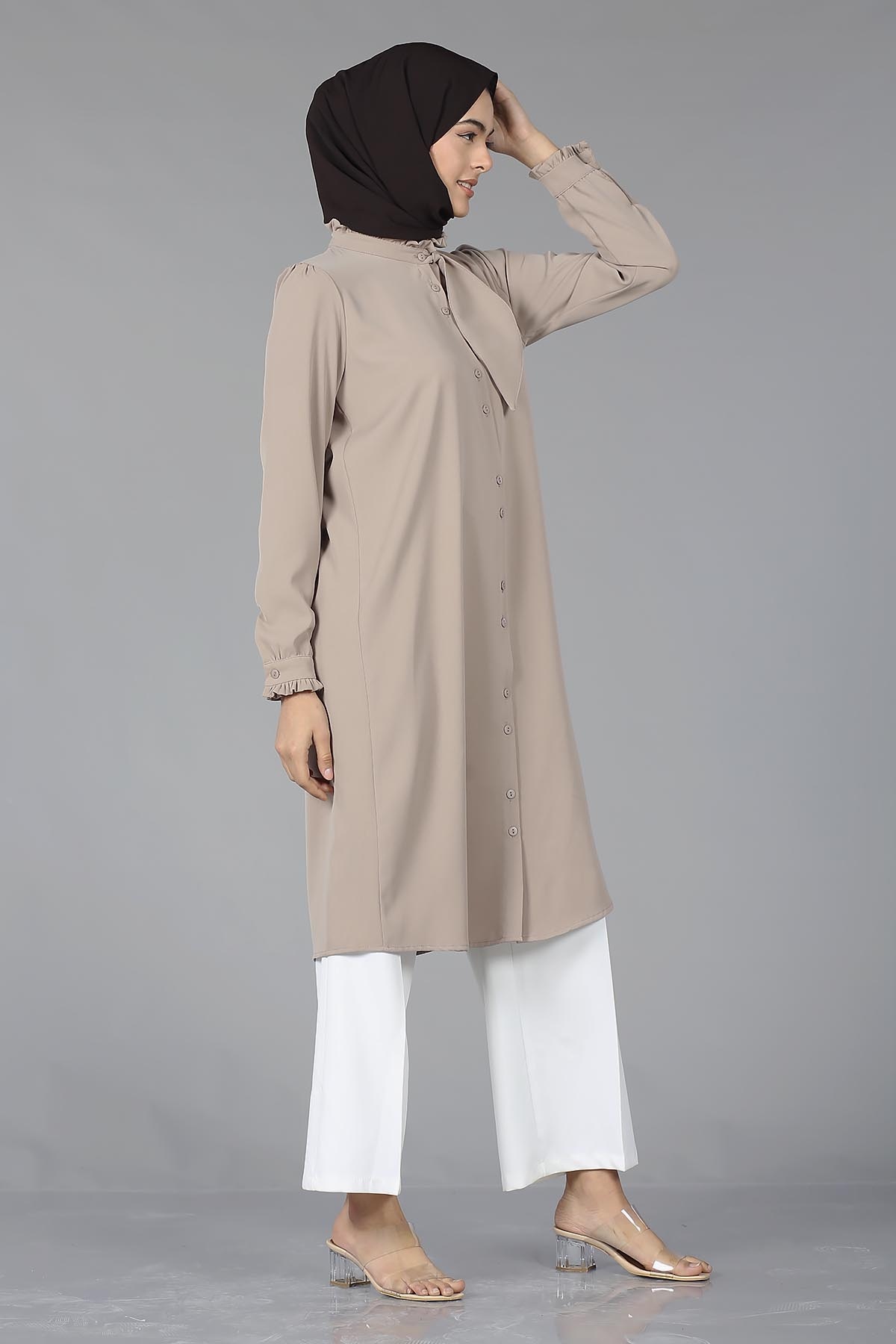 2031 şik Tunik 38-46 - Toprak - 3