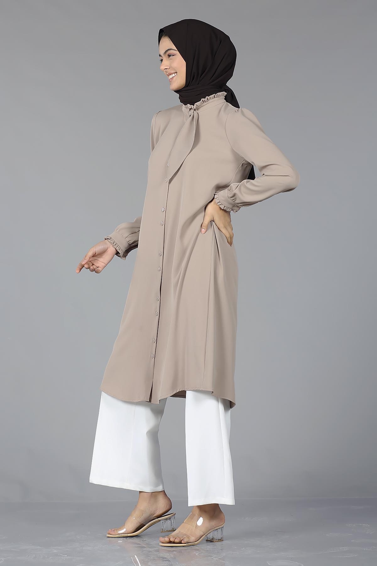 2031 şik Tunik 38-46 - Toprak - 4