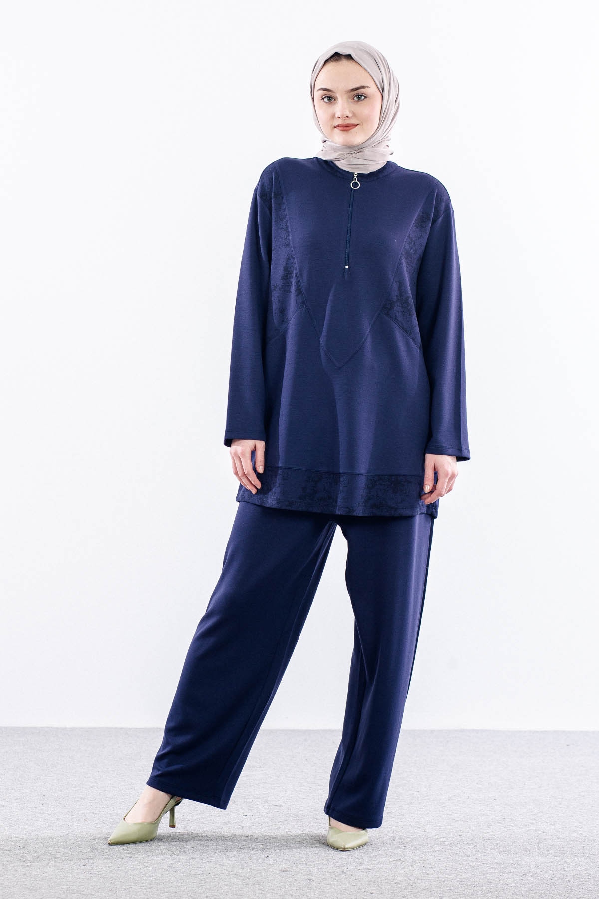 2032 Takim 42-48 Yuksek Yaka - Lacivert - 1