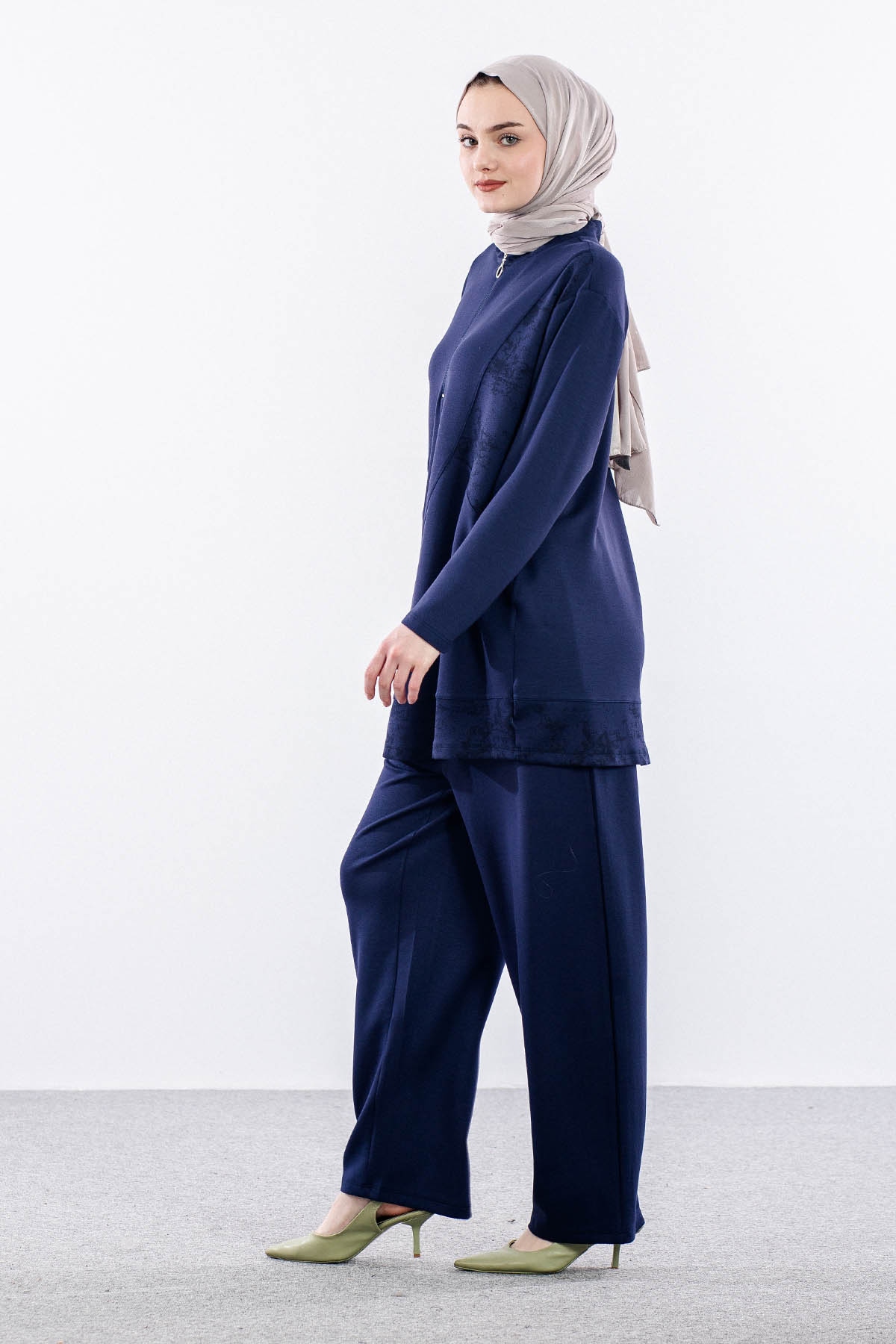 2032 Takim 42-48 Yuksek Yaka - Lacivert - 3