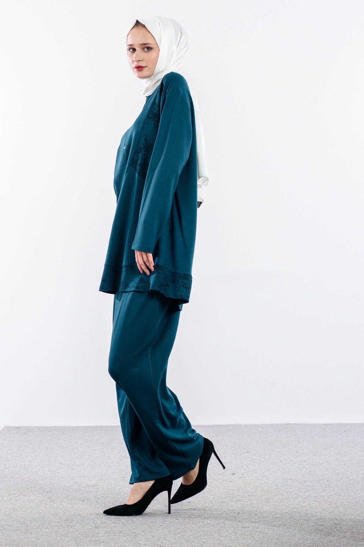 2032 Takim 42-48 Yuksek Yaka - Petrol - 3