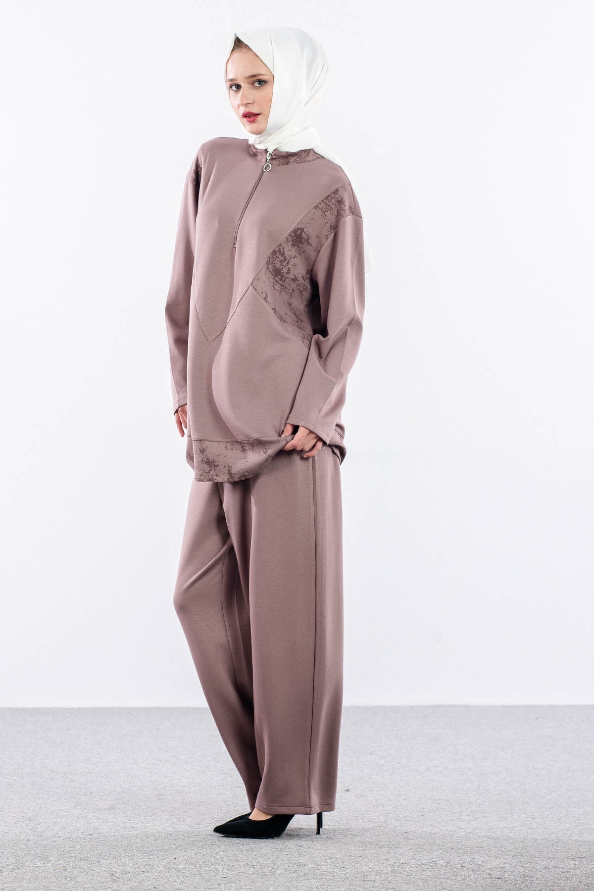 2032 Takim 42-48 Yuksek Yaka - Vizon - 2