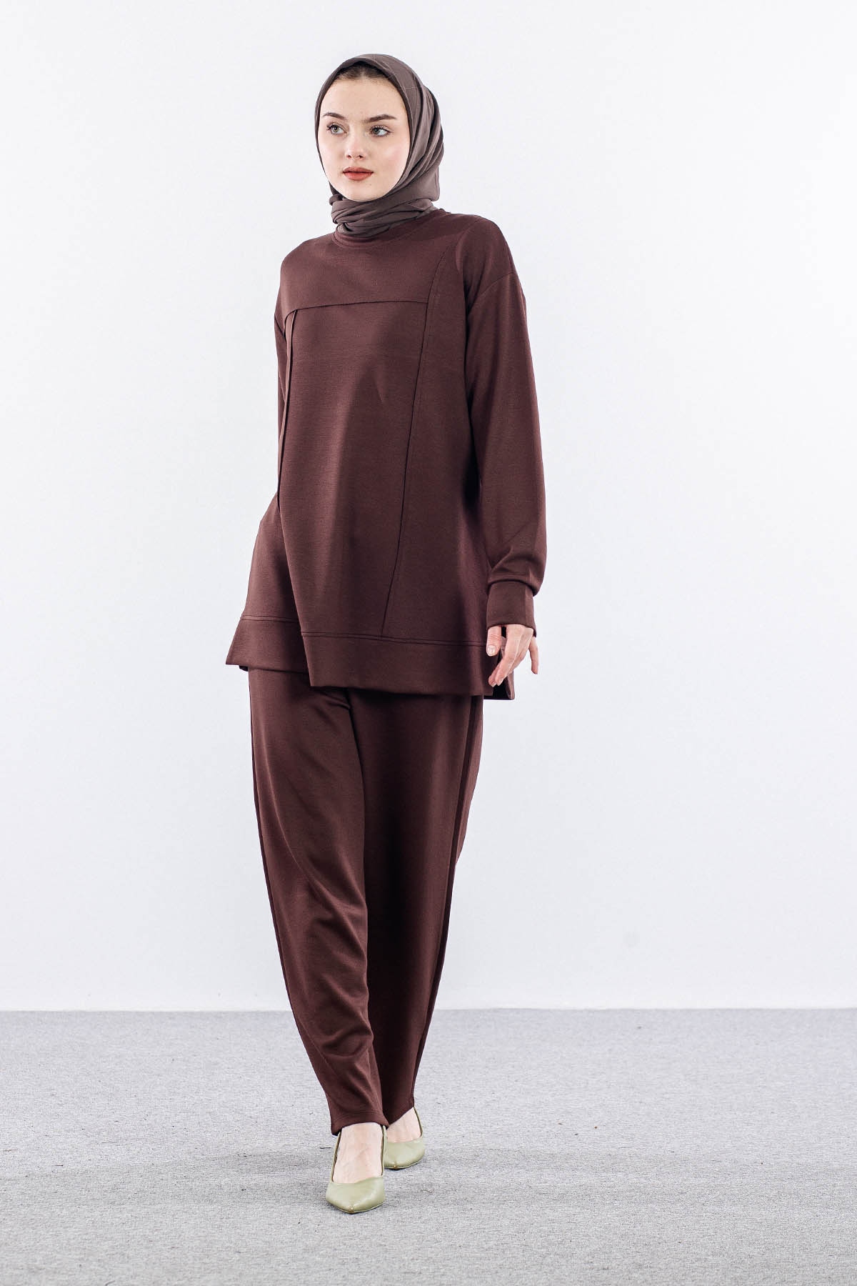 2037 Takim 42-48 - Kahve - 2