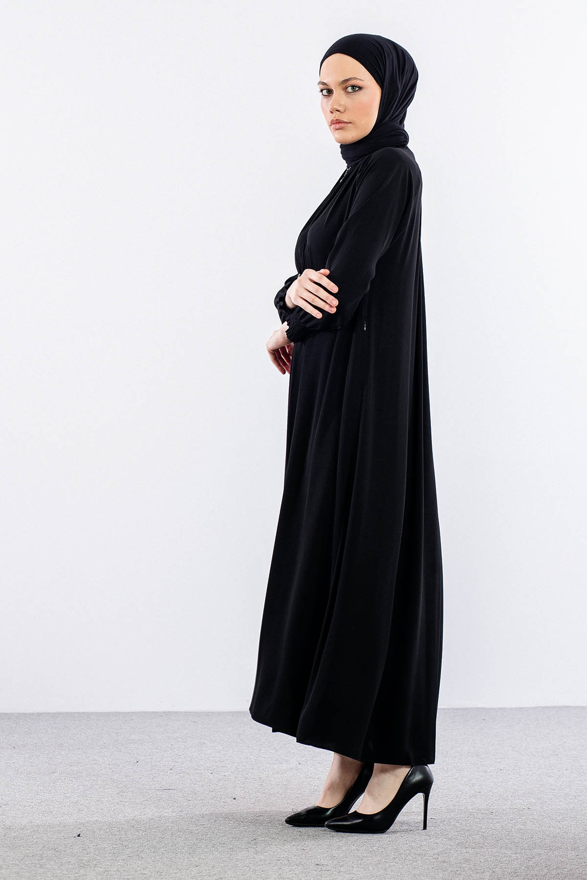 2047 Ferace 38-48 Mevlana - Siyah - - 4