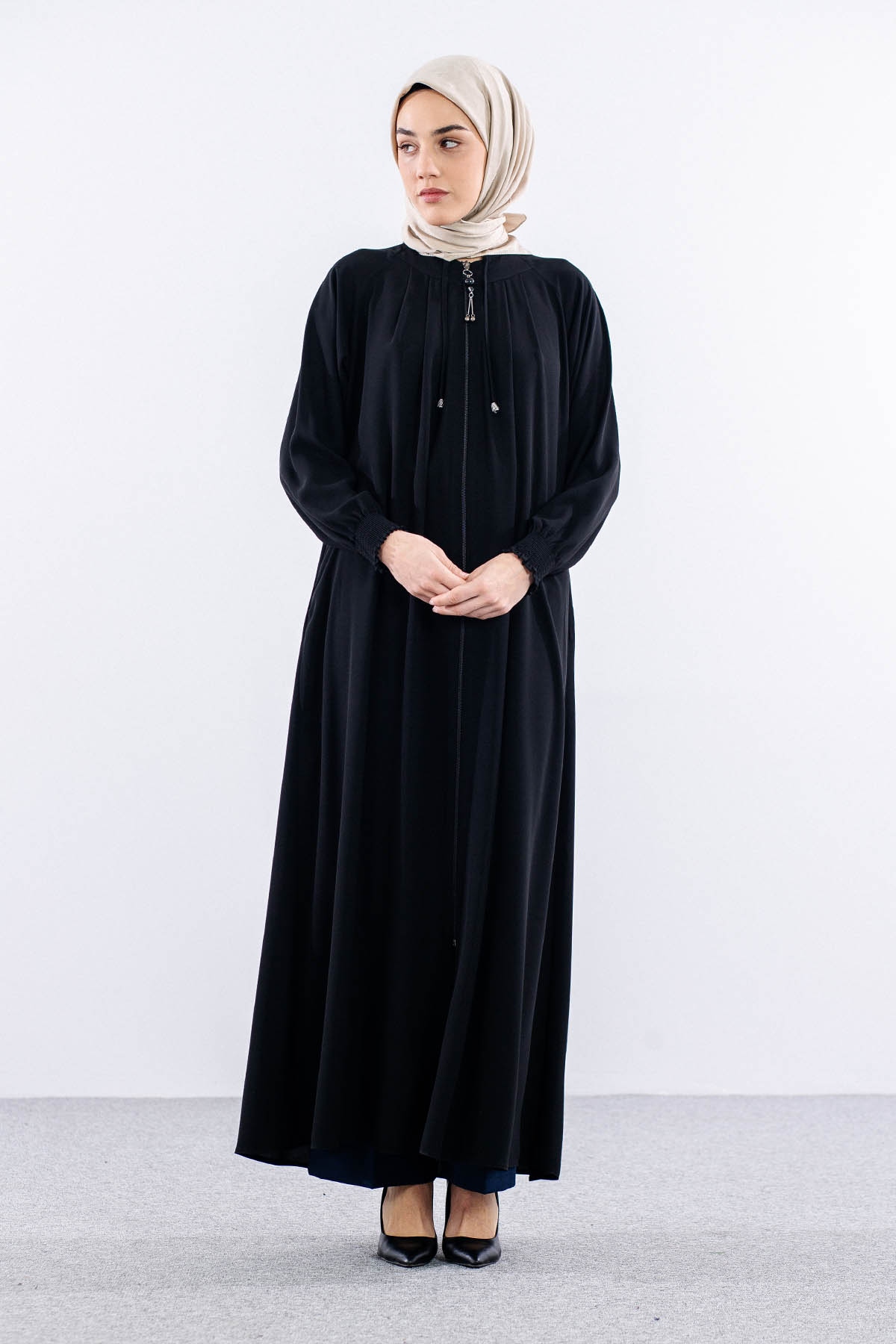 2047 Ferace 38-48 Mvln - Siyah - 1