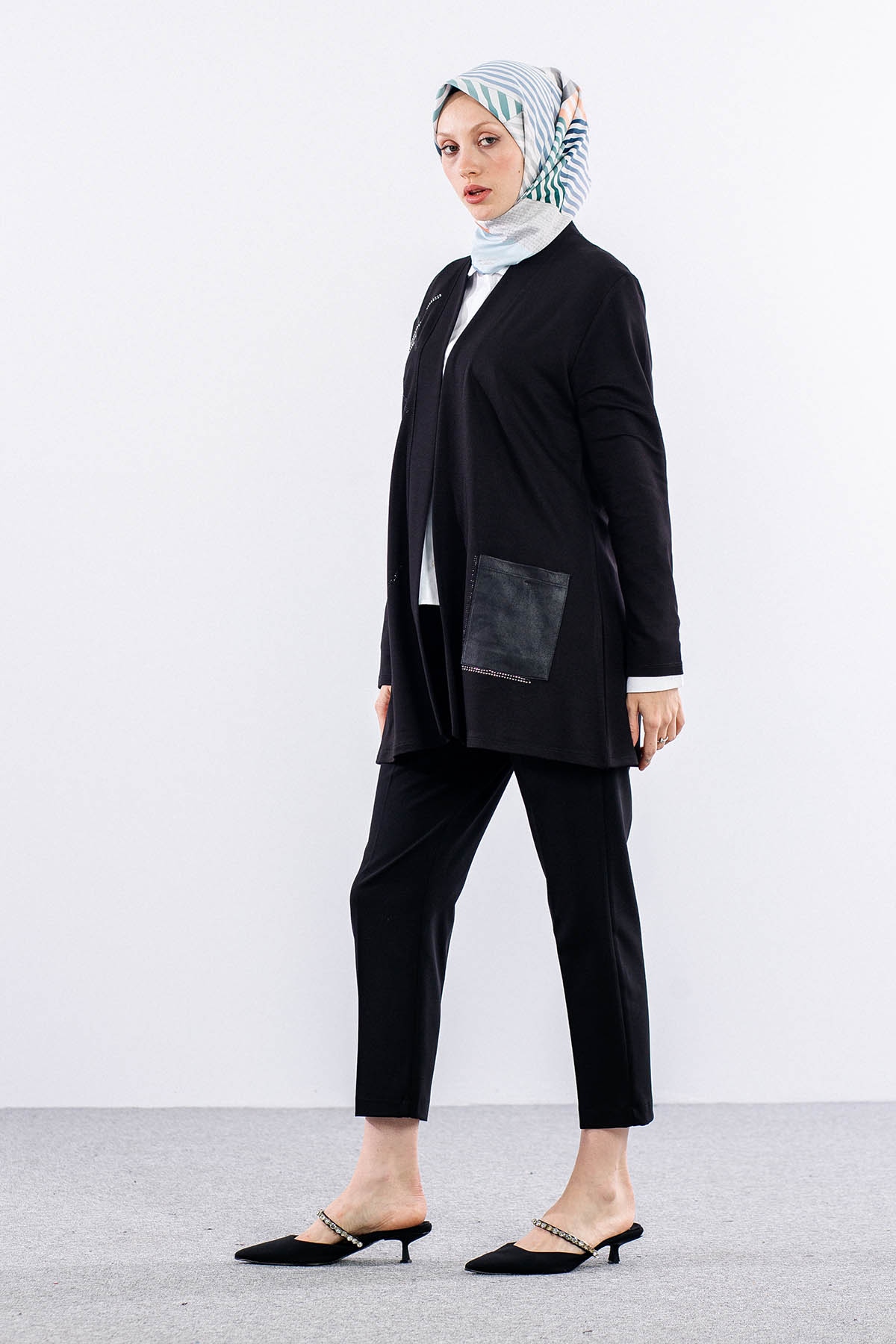 2071 Kisa Boy Ceket M-xxl - Siyah - 2