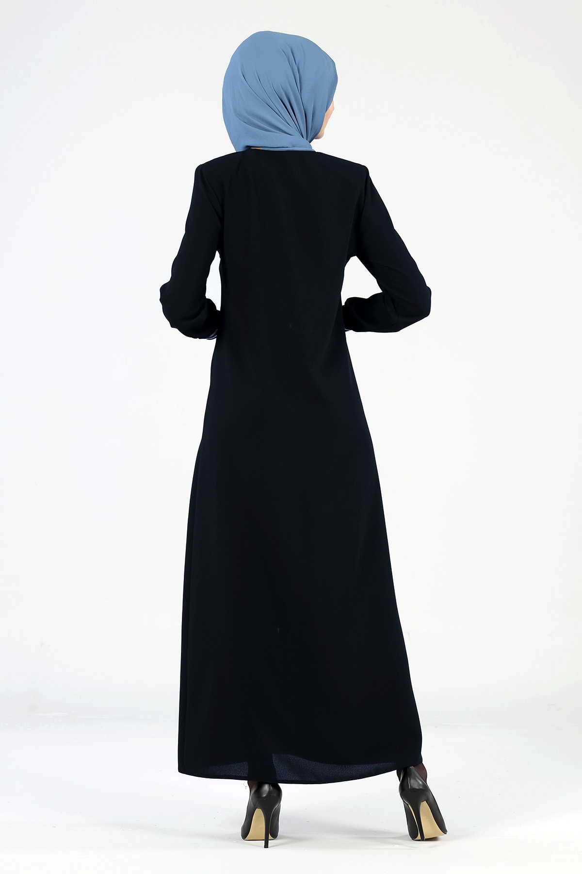 Düz Ribana Ferace Lacivert - 3