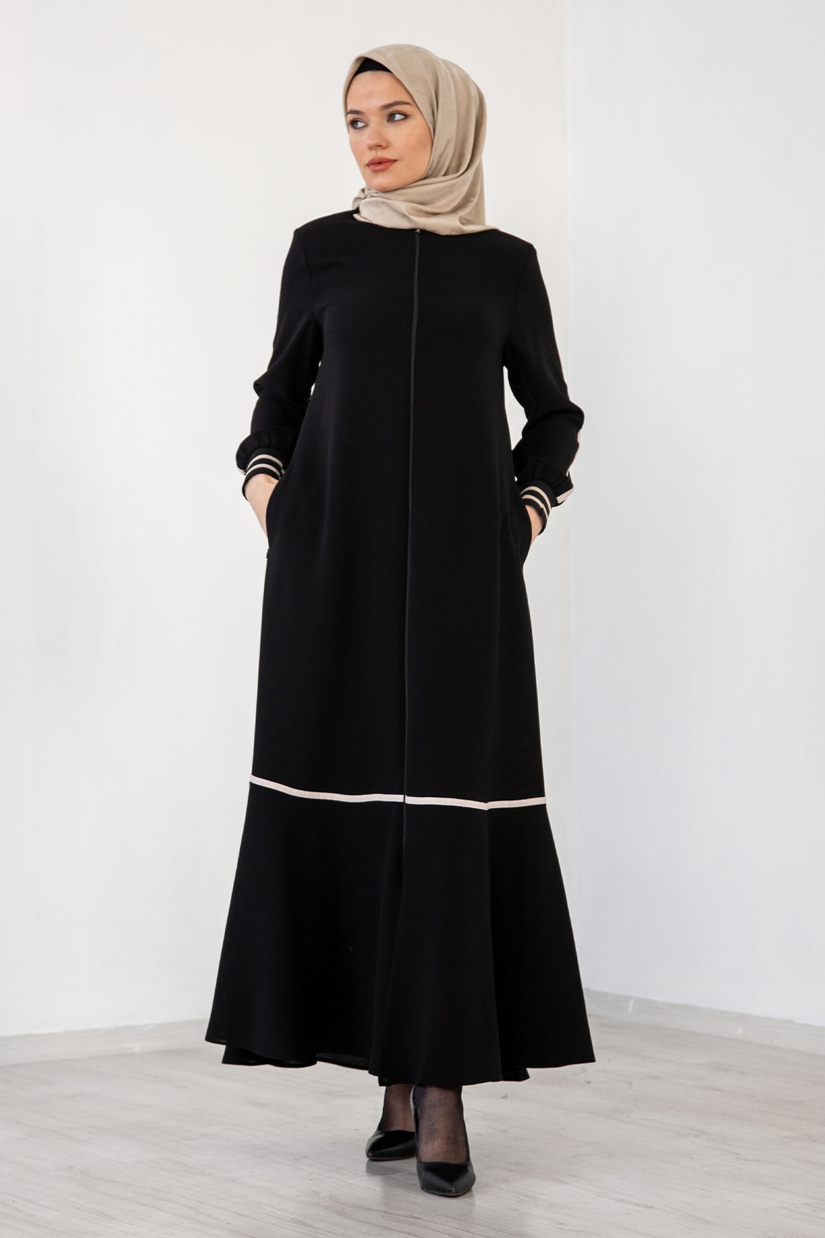 2084 Ferace 42-50 - Siyah - 1