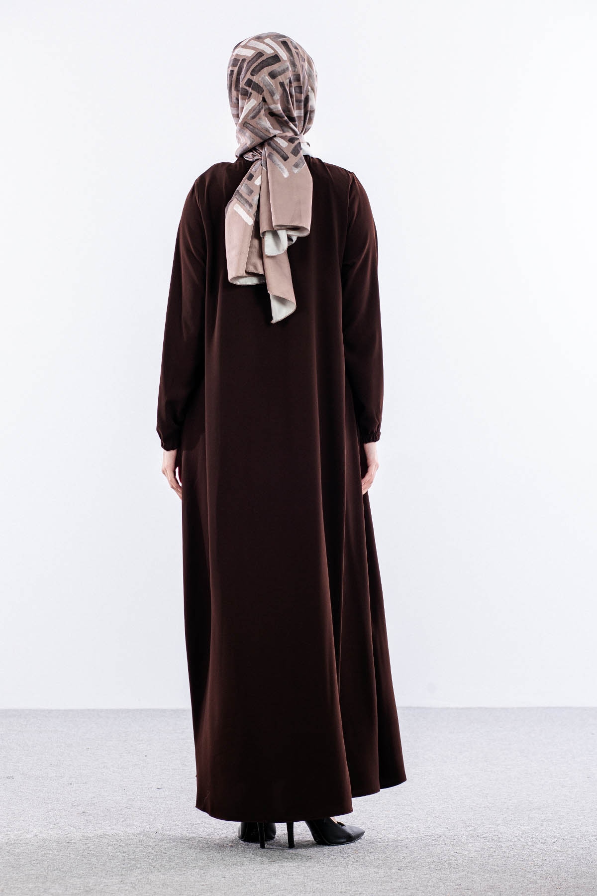 2127 Ferace 38-50 Yaz - Kahve - 4