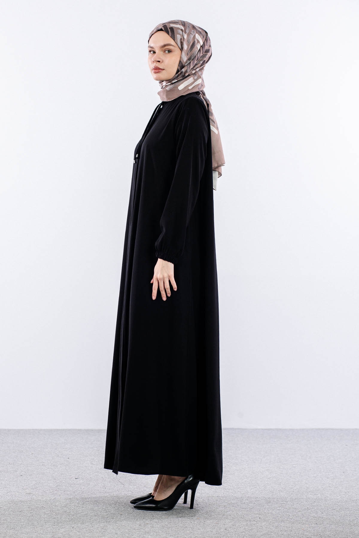 2127 Ferace 38-50 Yaz - Siyah - 3