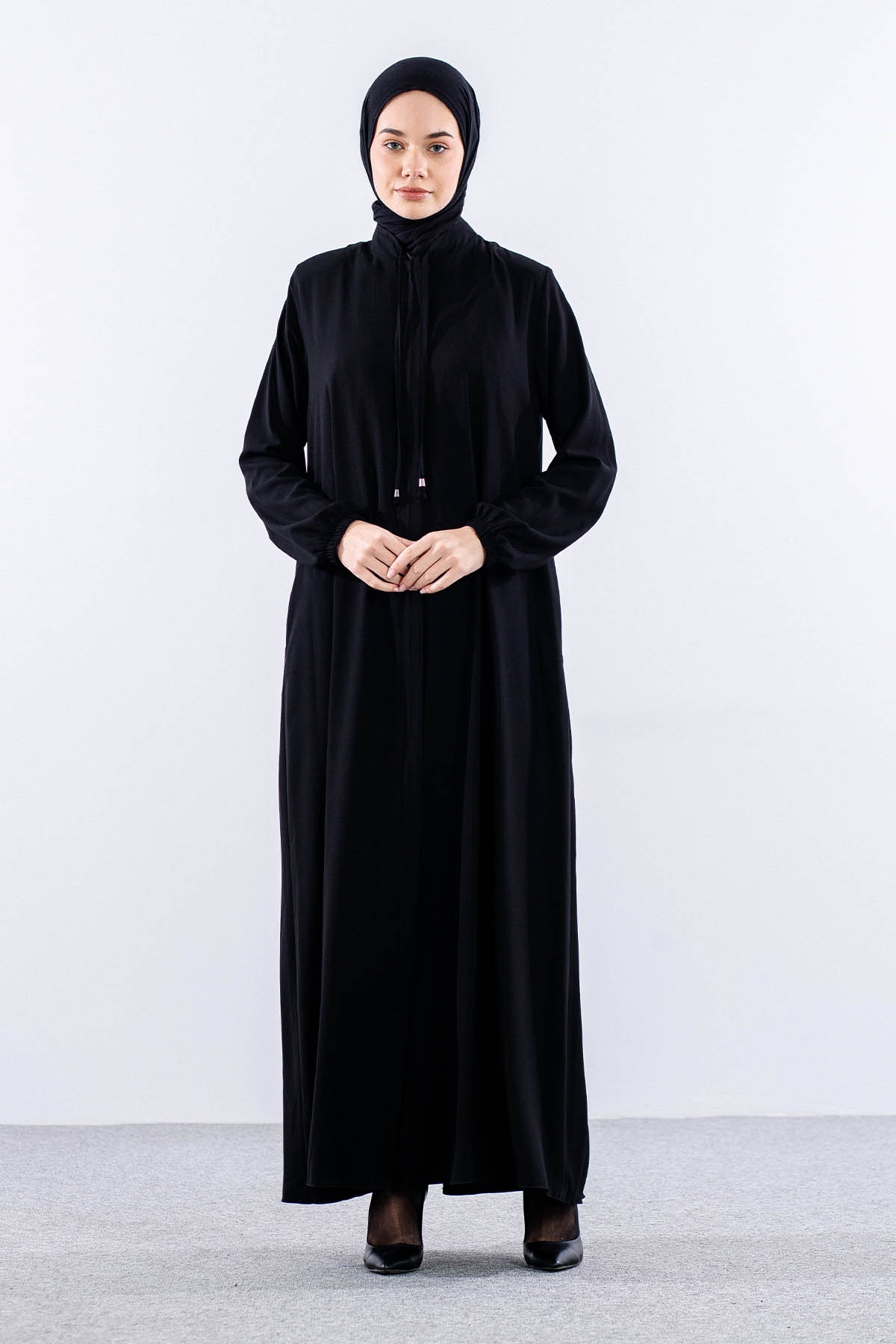 2127 Ferace Mevlana 38-50 - Siyah - 1