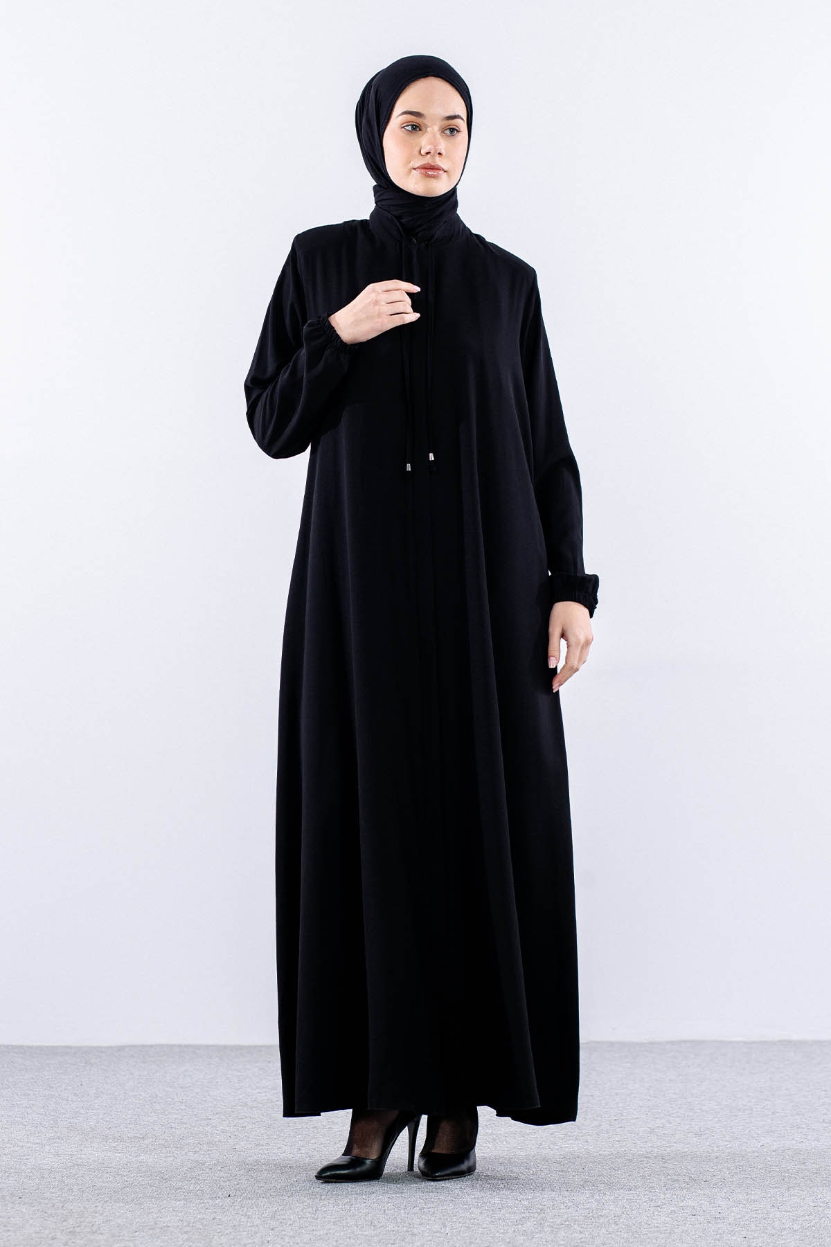 2127 Ferace Mevlana 38-50 - Siyah - 2