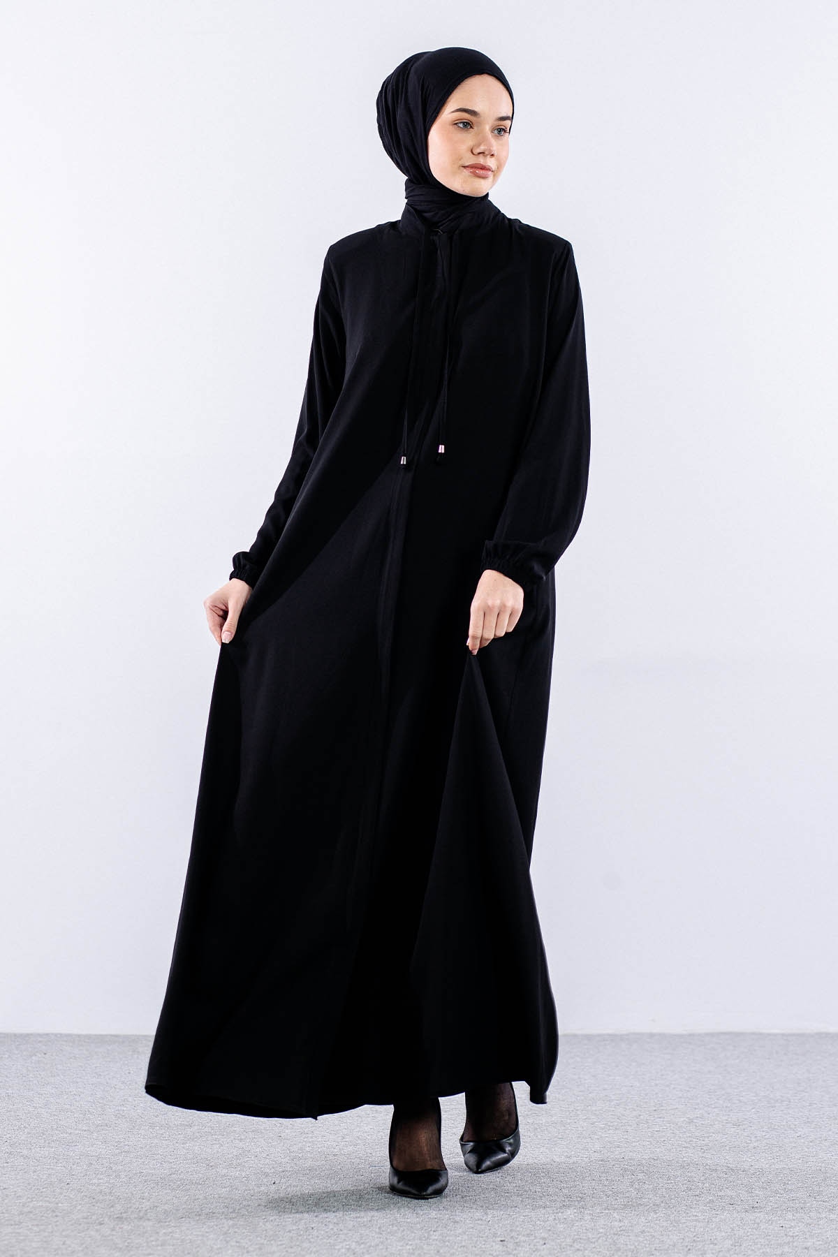 2127 Ferace Mevlana 38-50 - Siyah - 3