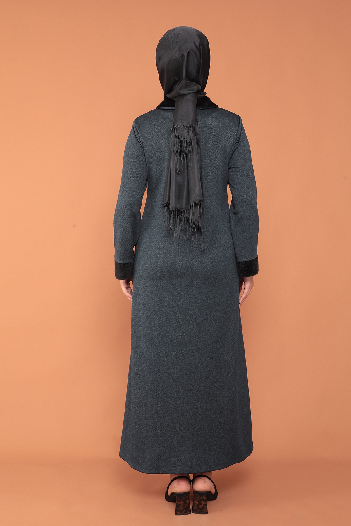 2153 Kürklü Ferace 44-54 - Petrol - 6