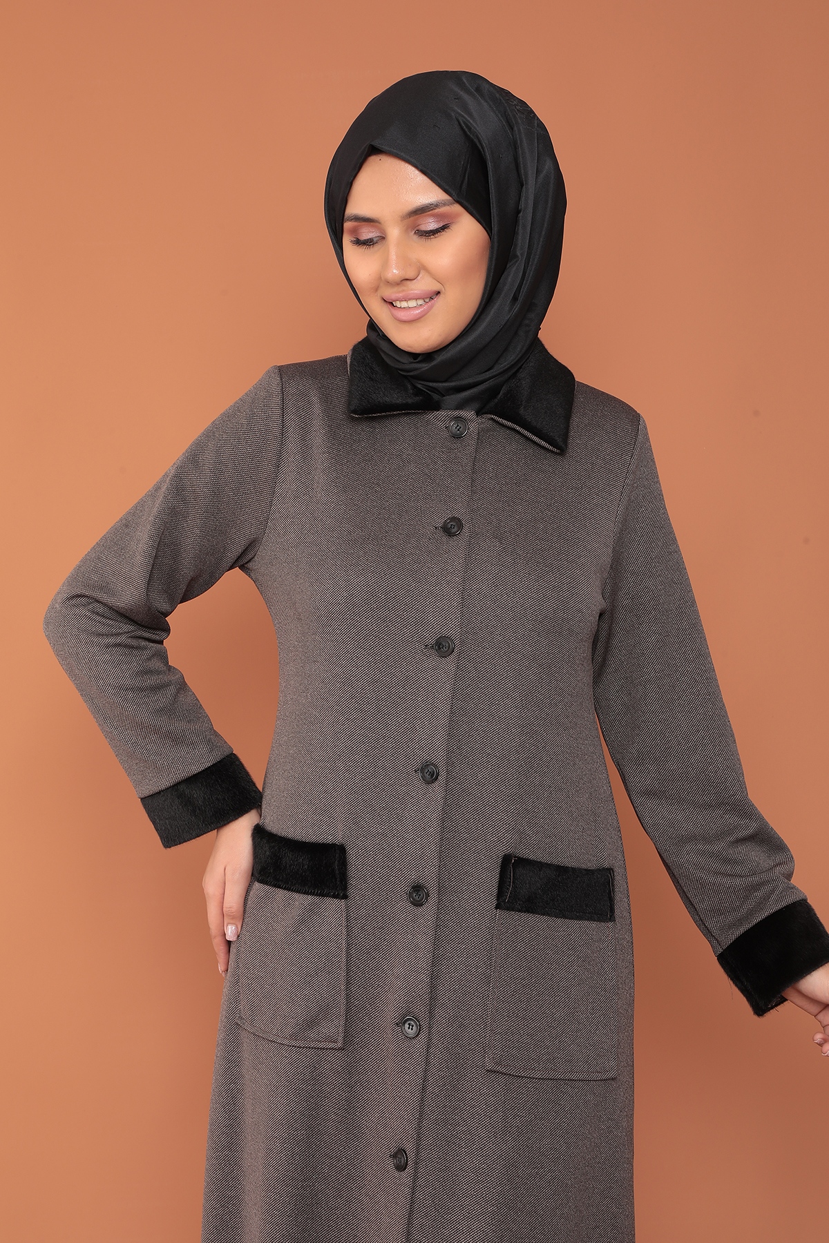 2153 Kürklü Ferace 44-54 - Vizon - 5