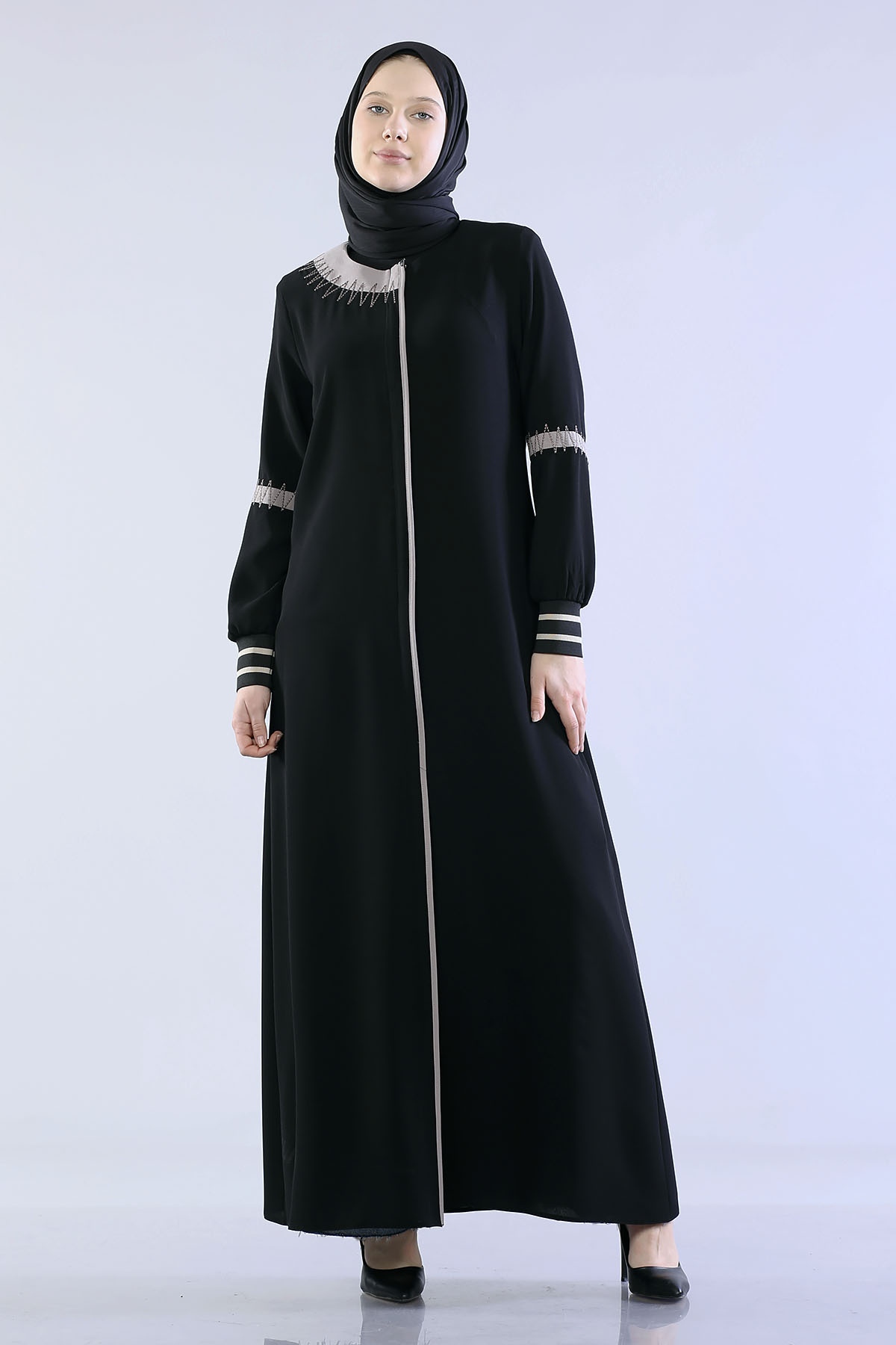 2159 Ferace 40-50 - Siyah - 1