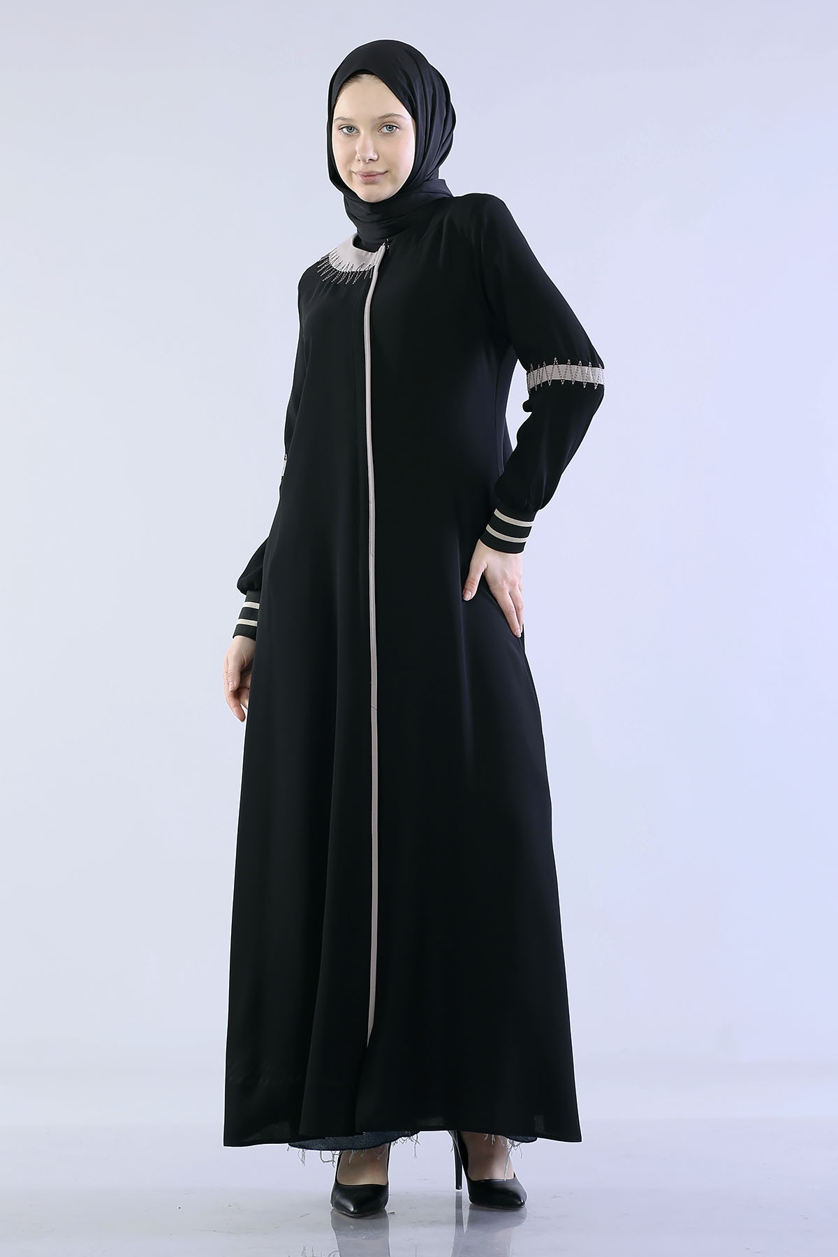 2159 Ferace 40-50 - Siyah - 2