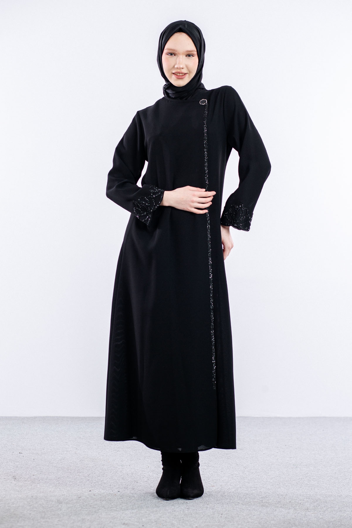 2161 Ferace 42-52 Tşl - Siyah - 1