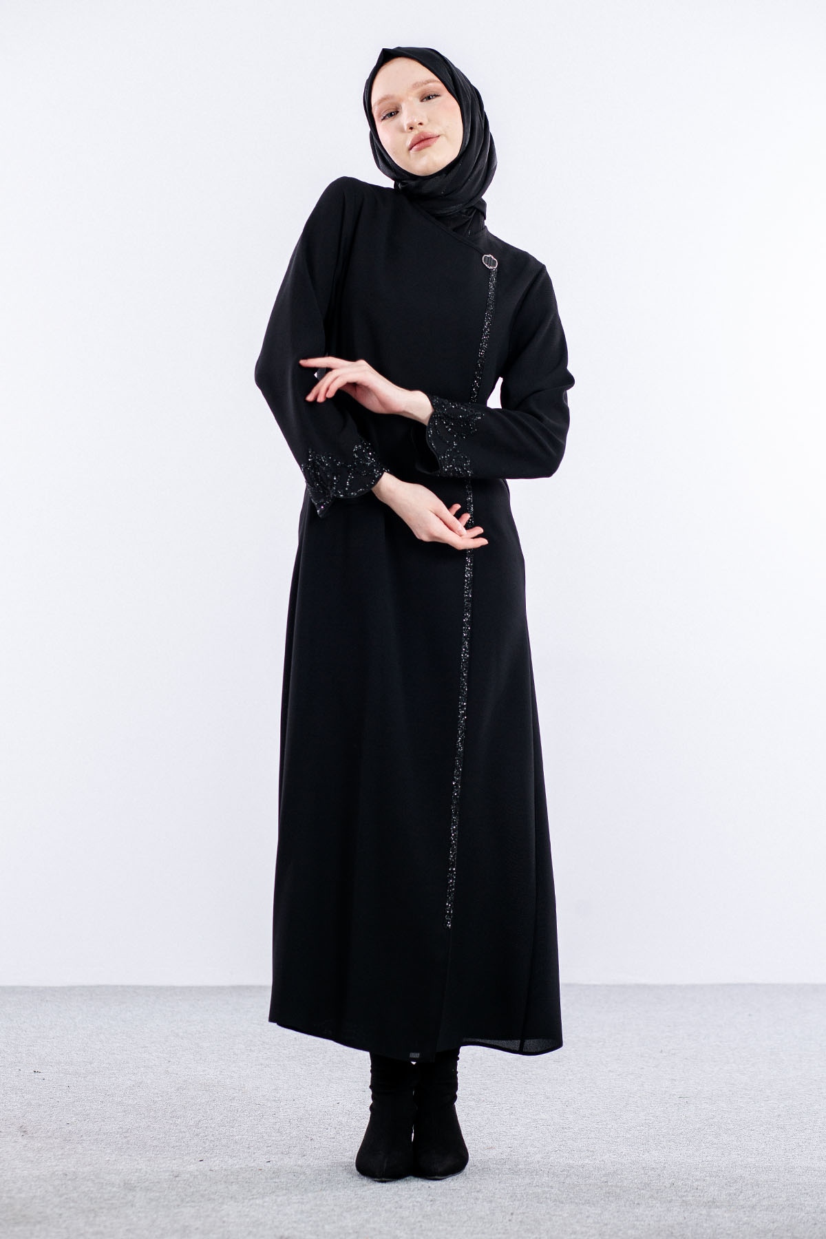 2161 Ferace 42-52 Tşl - Siyah - 2