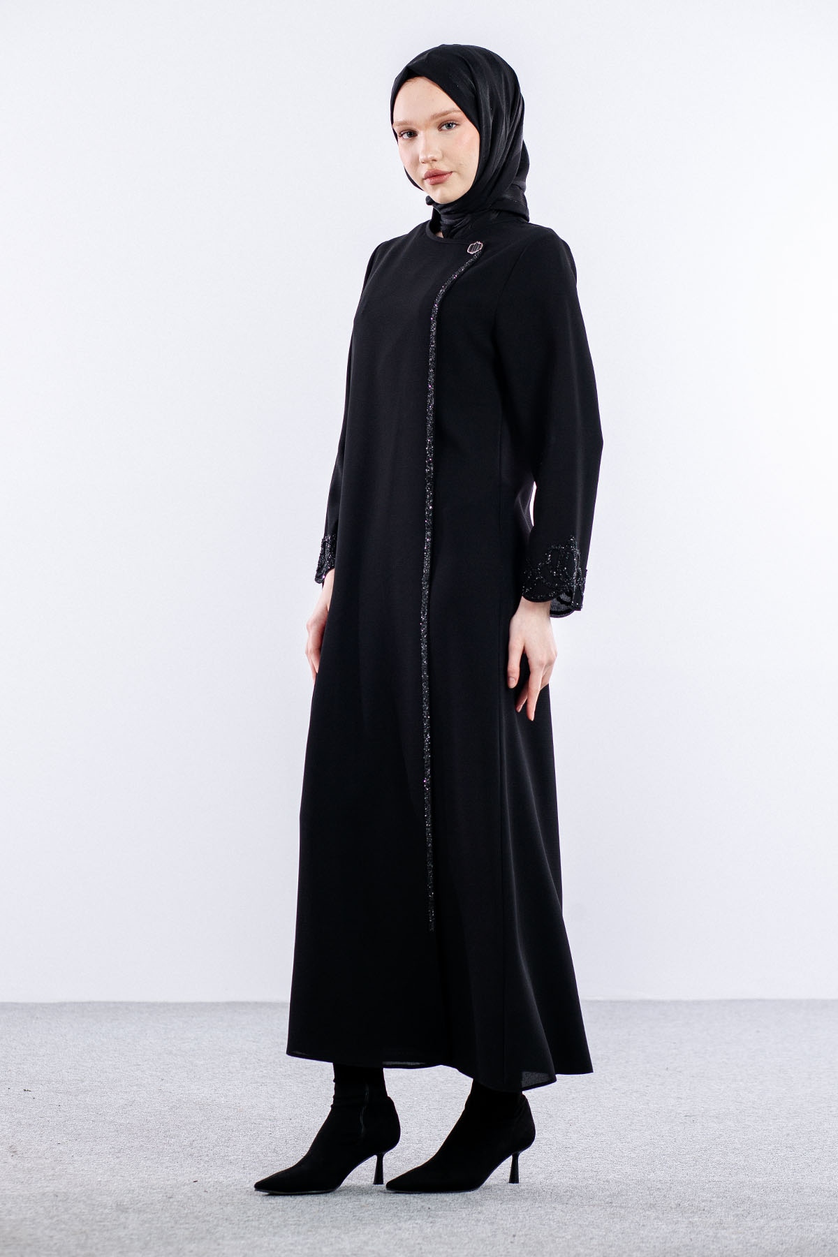 2161 Ferace 42-52 Tşl - Siyah - 3