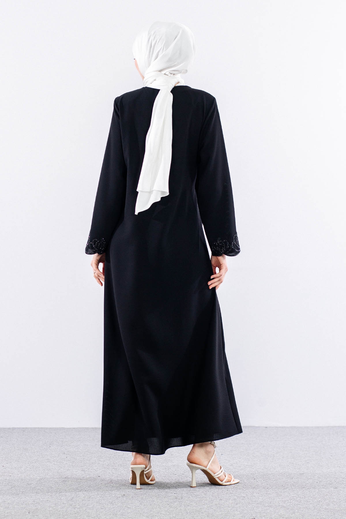 2161 şik Ferace 42-52 - Siyah  - - 4