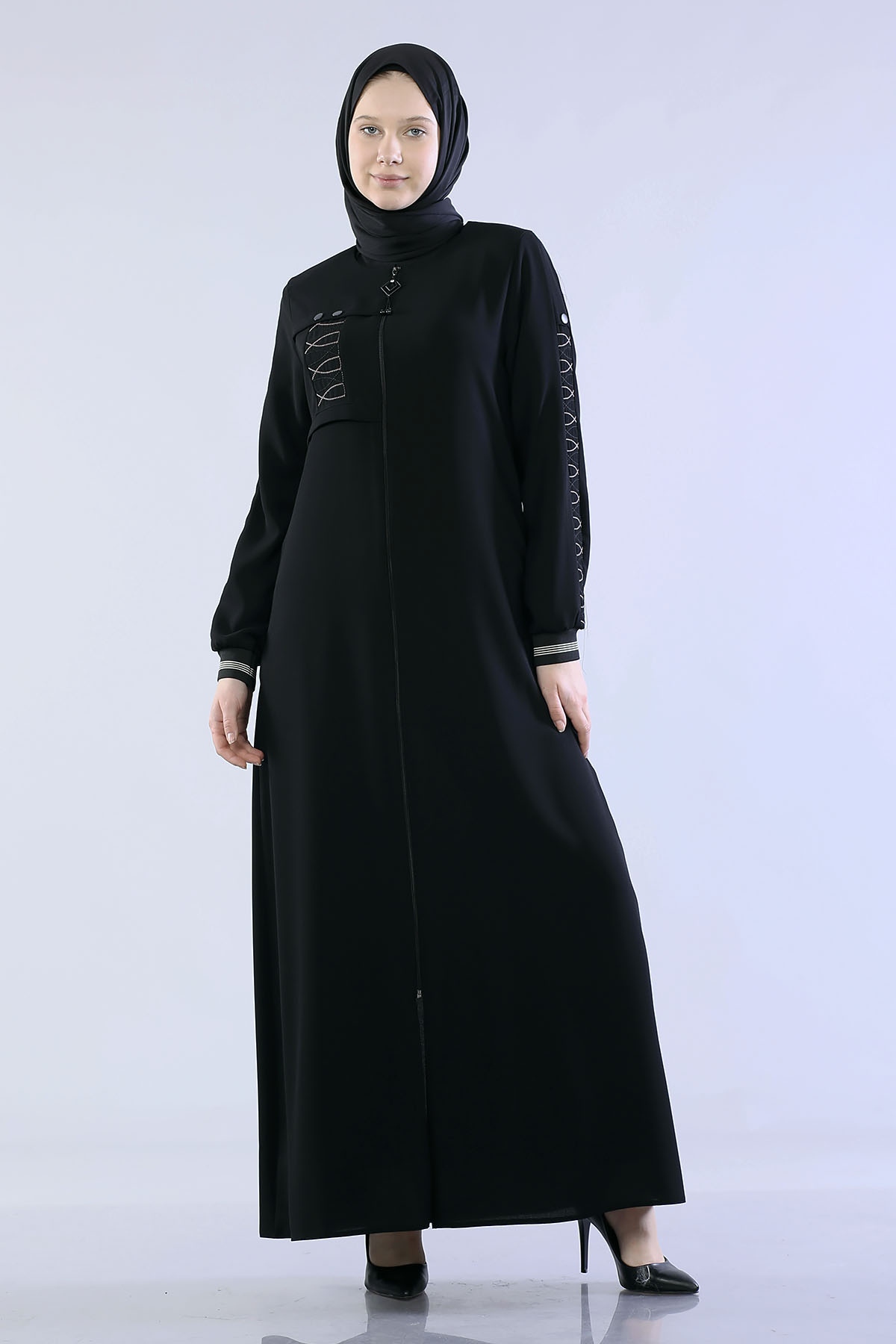 2165 Ferace 40-50 - Siyah - 1