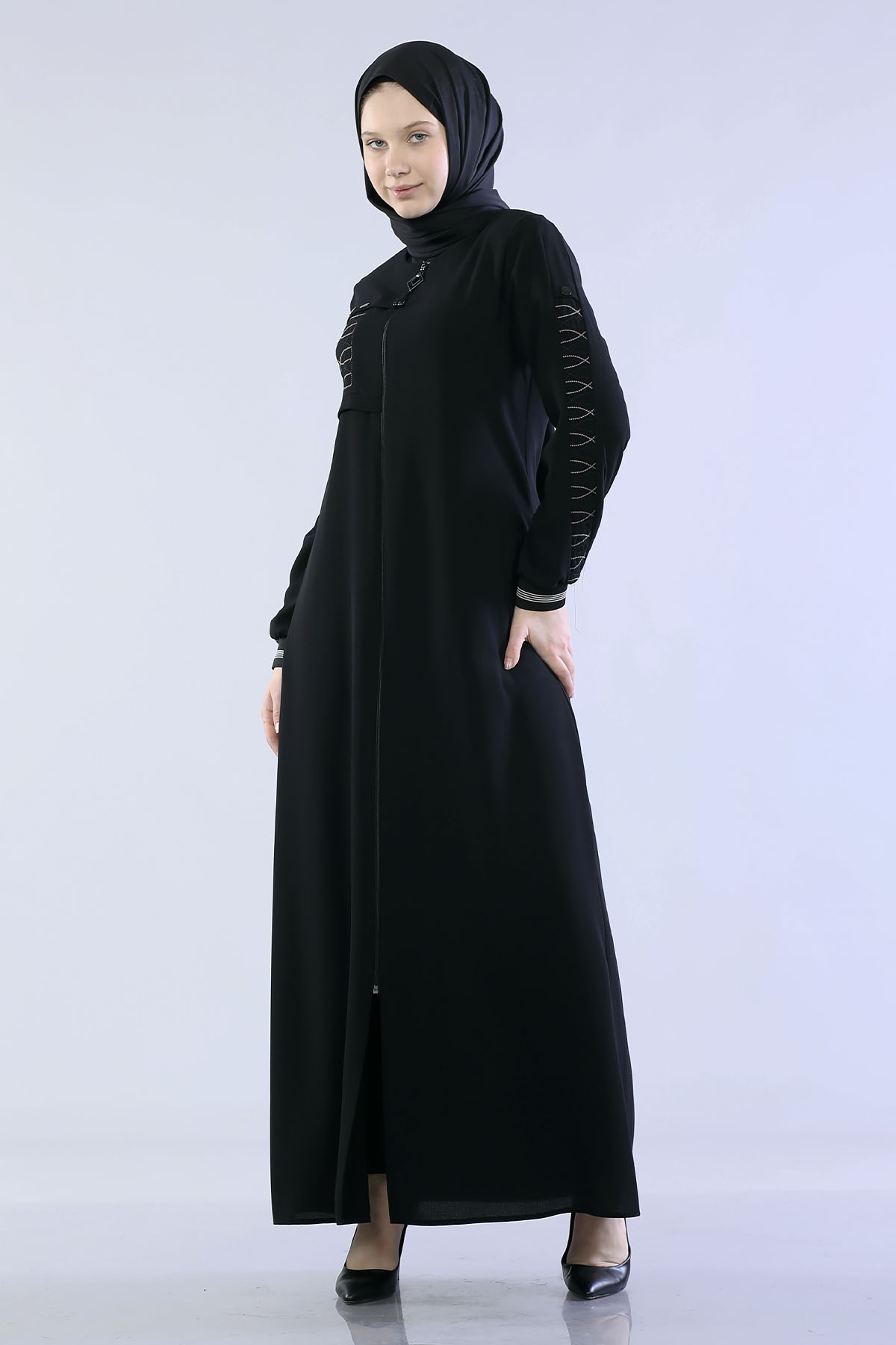 2165 Ferace 40-50 - Siyah - 3