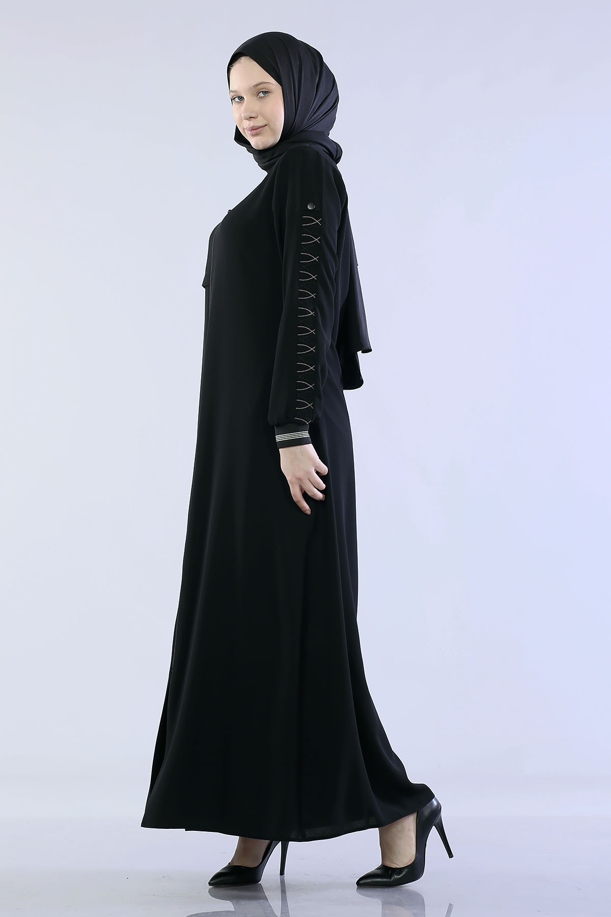 2165 Ferace 40-50 - Siyah - 4