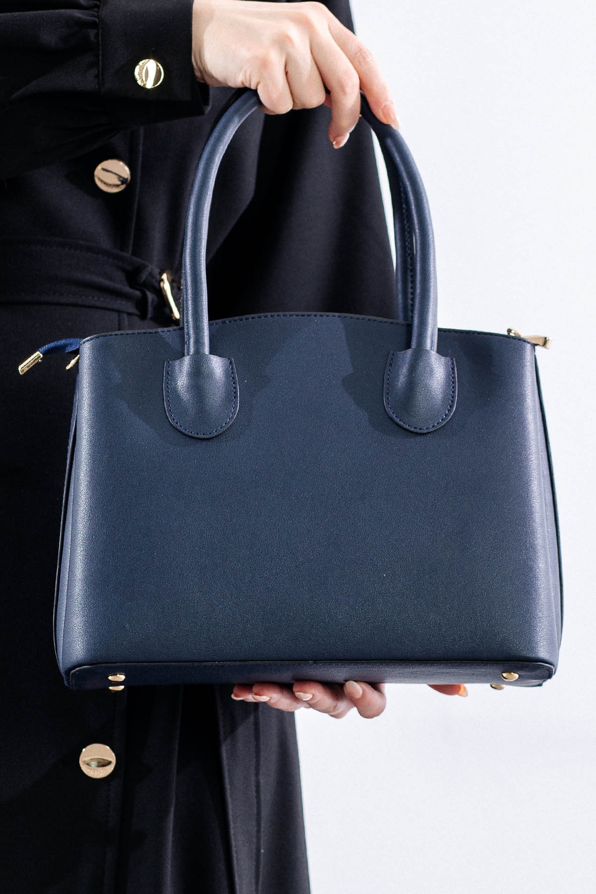 21657 şik Bayan çanta - Lacivert - 3