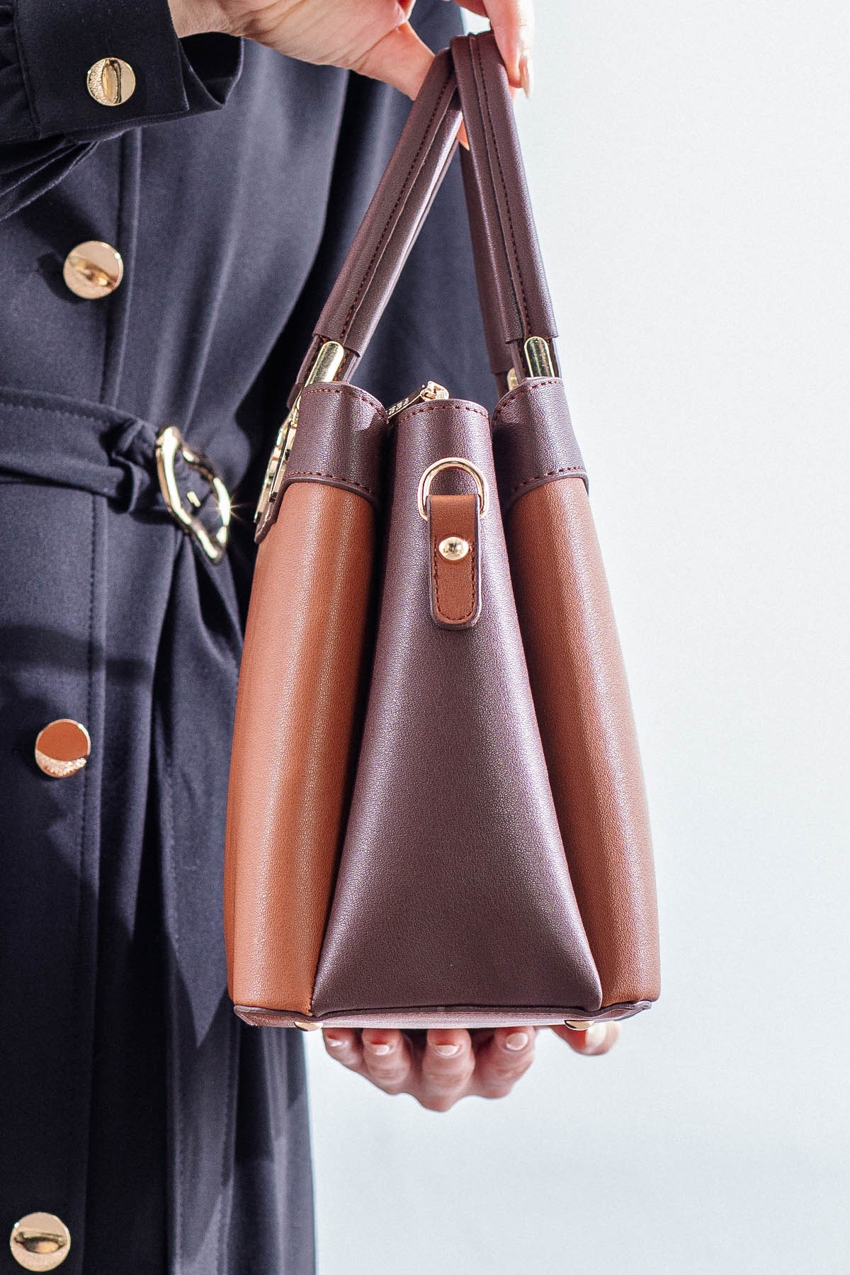 21666 şik Bayan çanta - Taba - 2