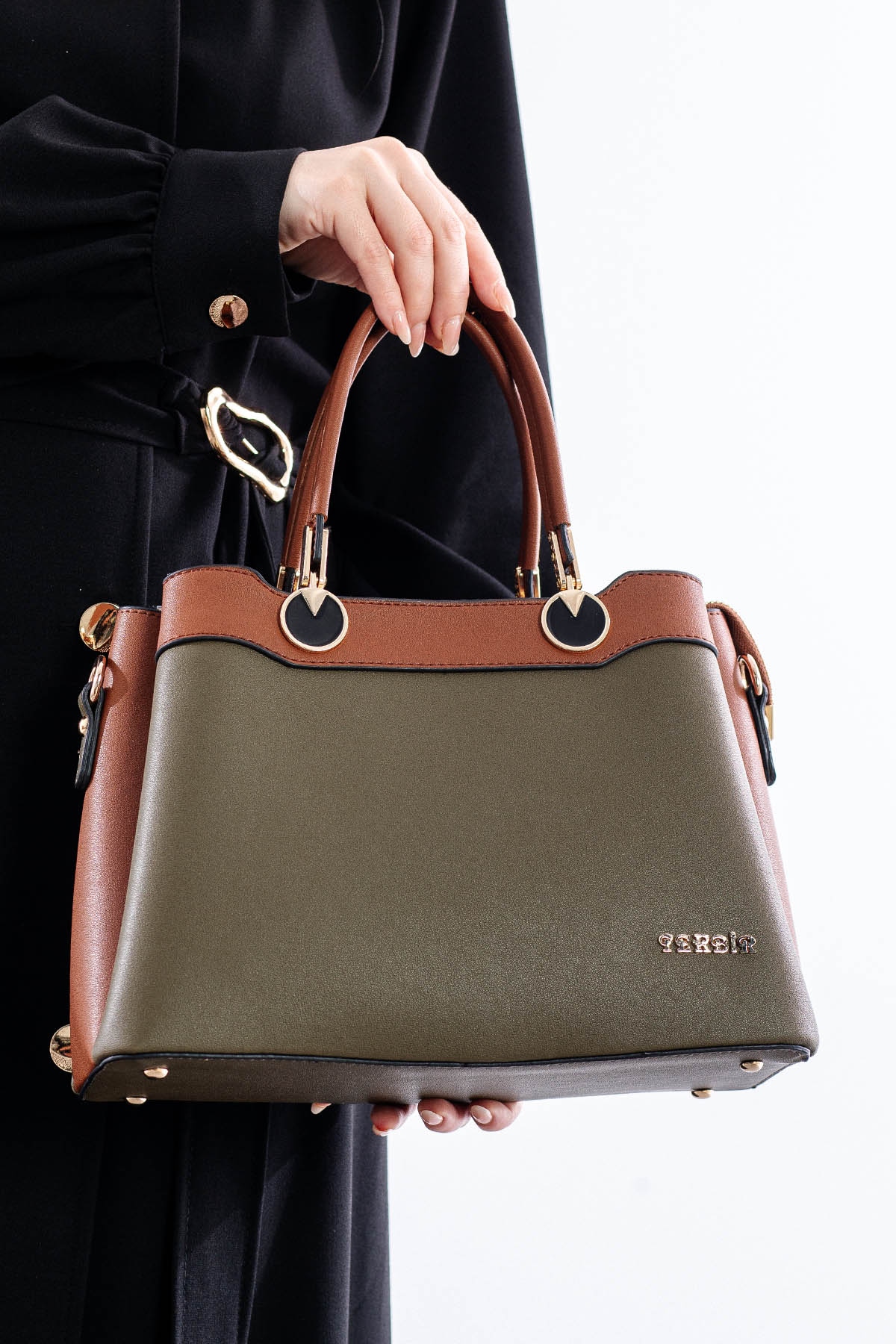 21666 şik Bayan çanta - Yesil - 1